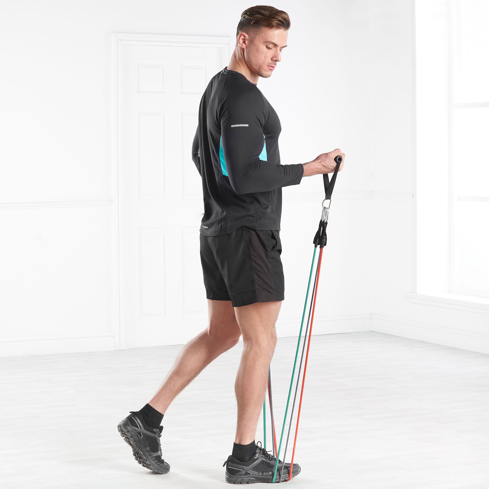 Gold Coast Resistance Bands Fitness Workout Exercise Tubes Set of 7