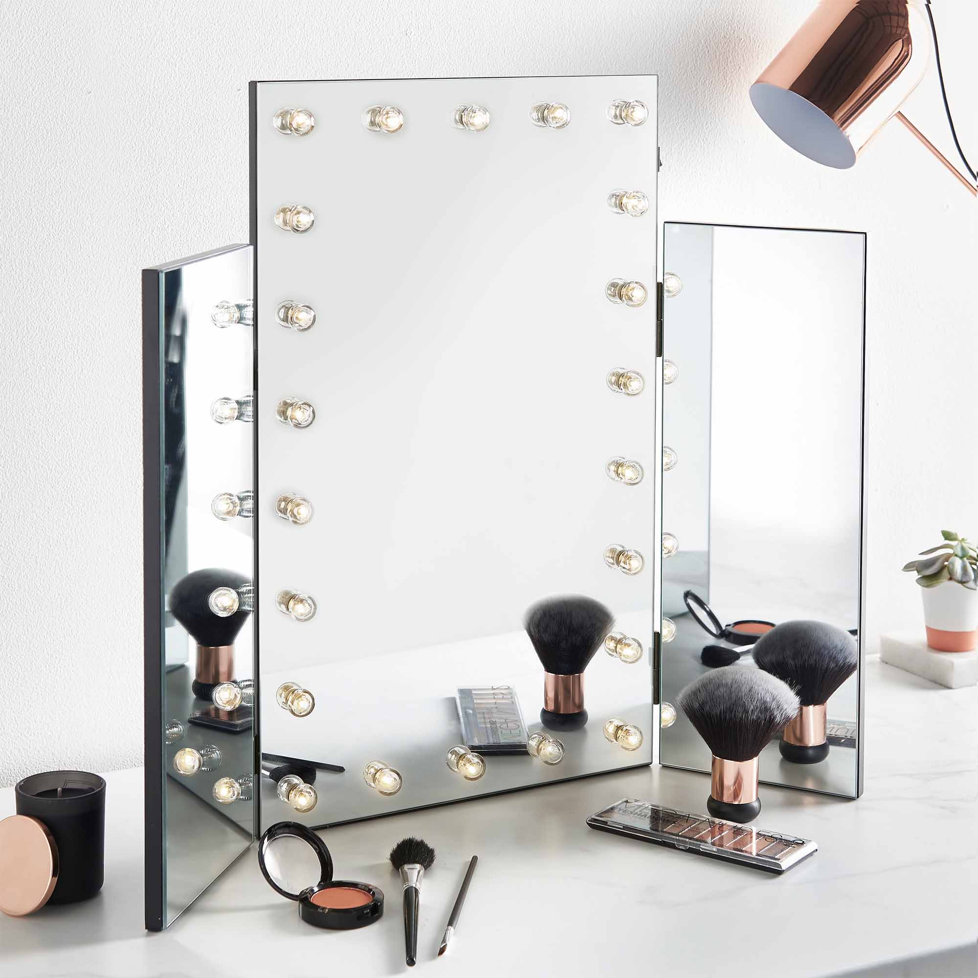 Beautify Tri Fold Mirror Hollywood Dressing Table Vanity