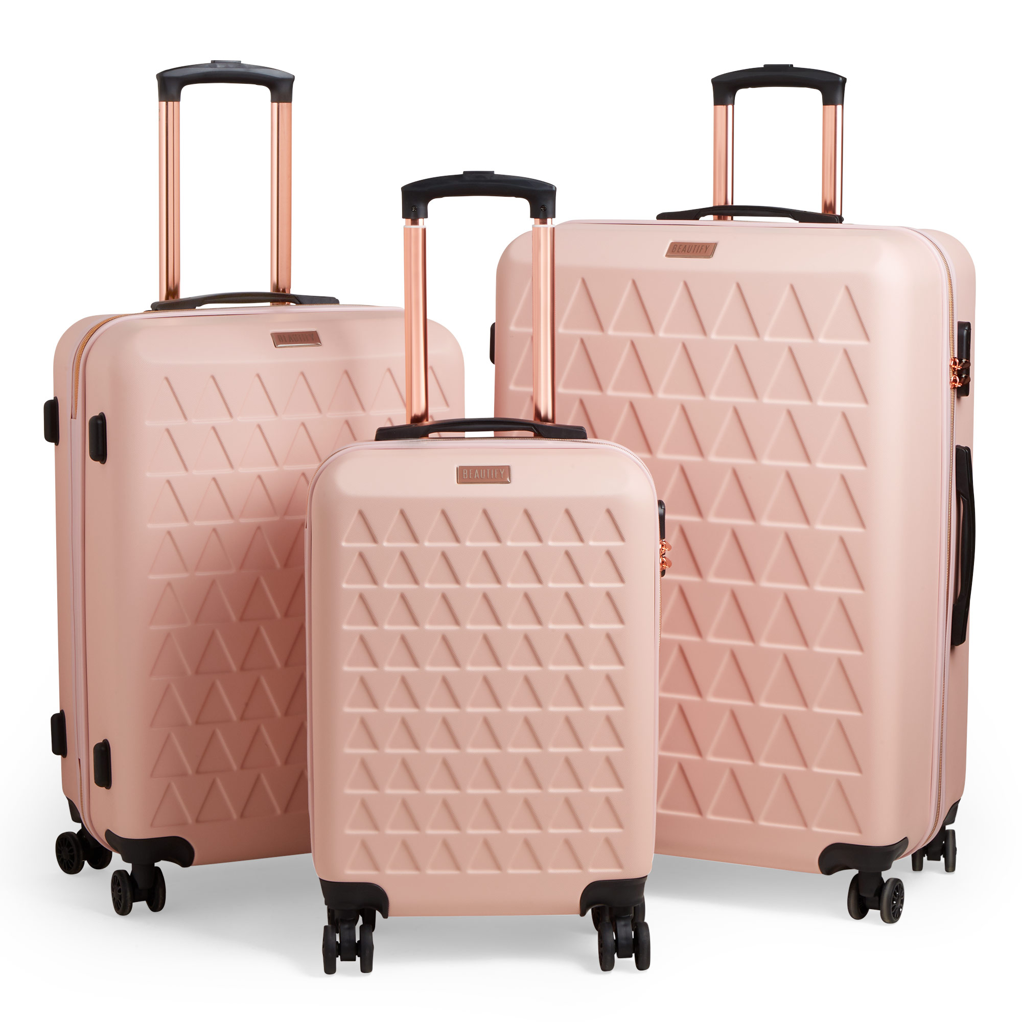 rose gold luggage