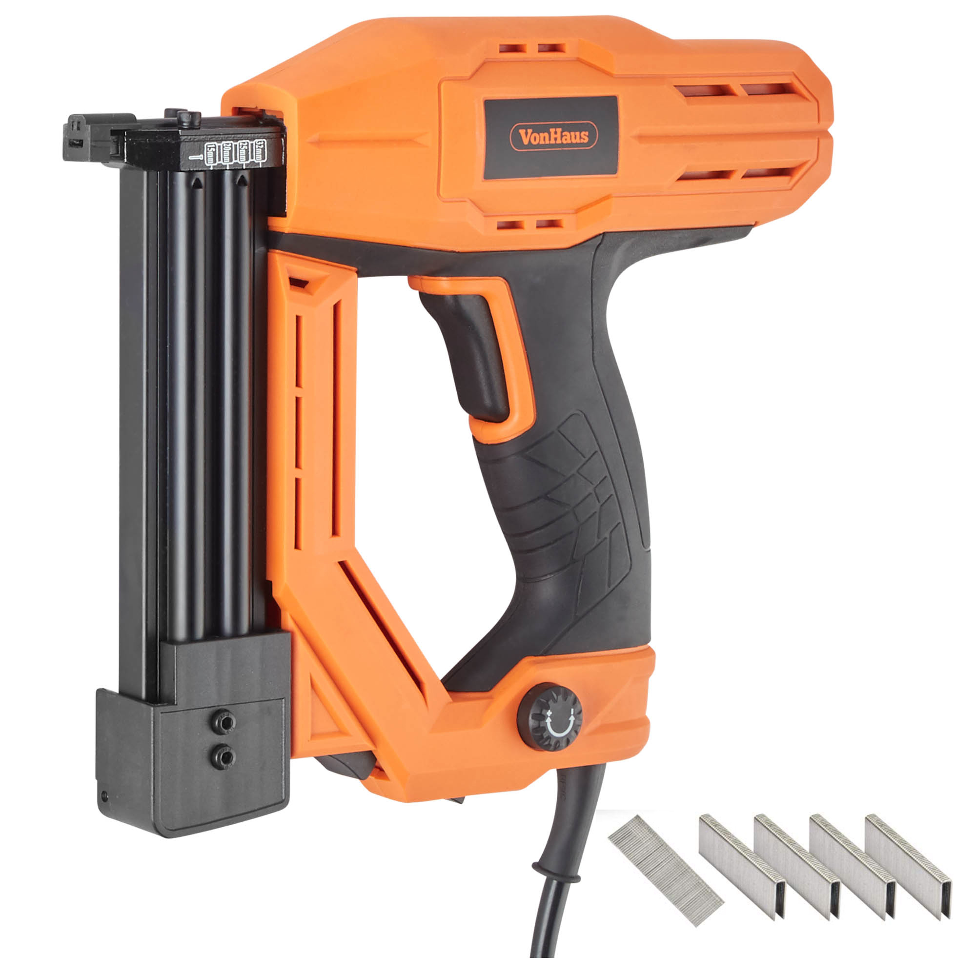 VonHaus Electric Nail Gun 18 Gauge Brad Nailer Stapler for Soft Wood