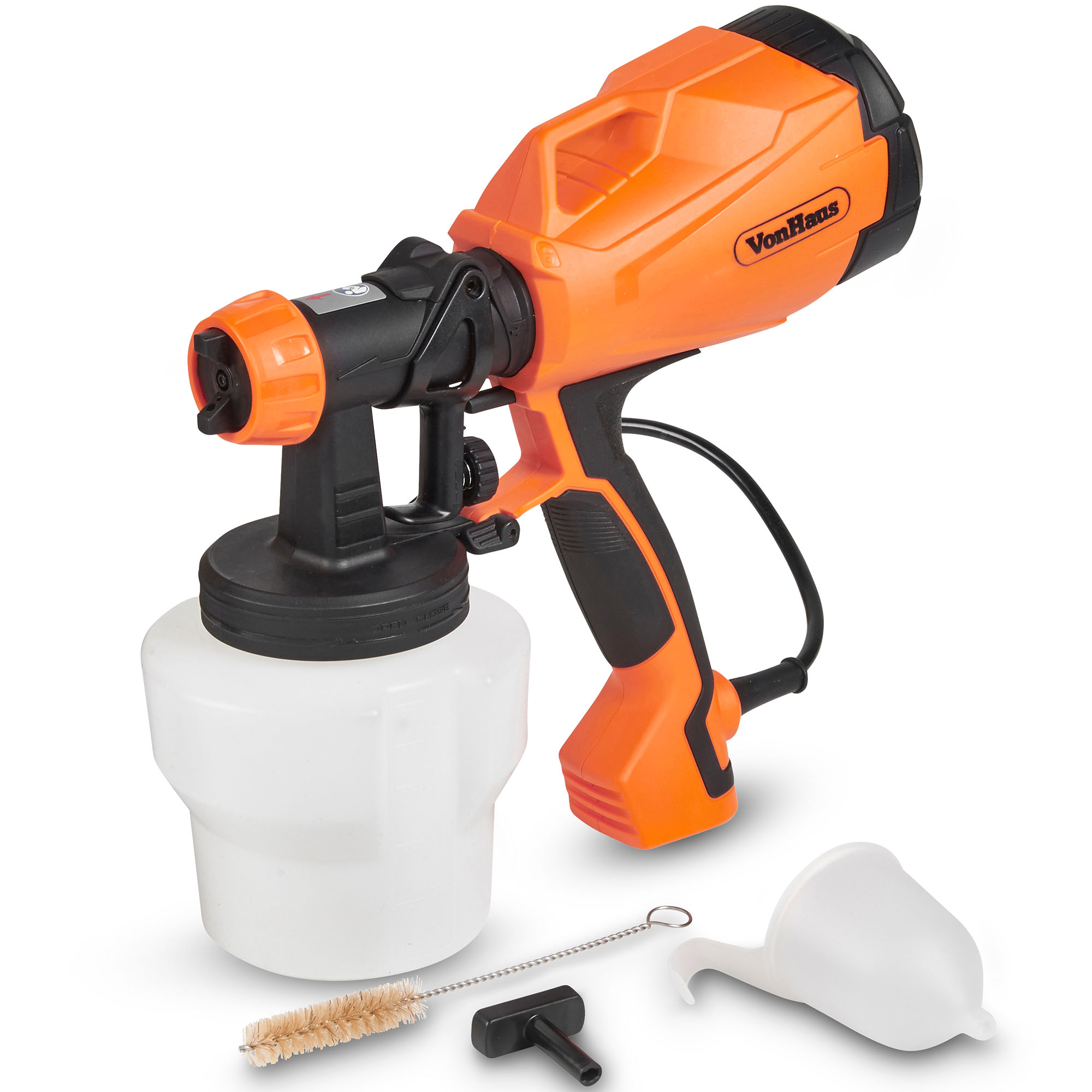 VonHaus Electric HVLP Paint Sprayer Gun Spray Pattern & Flow Control ...