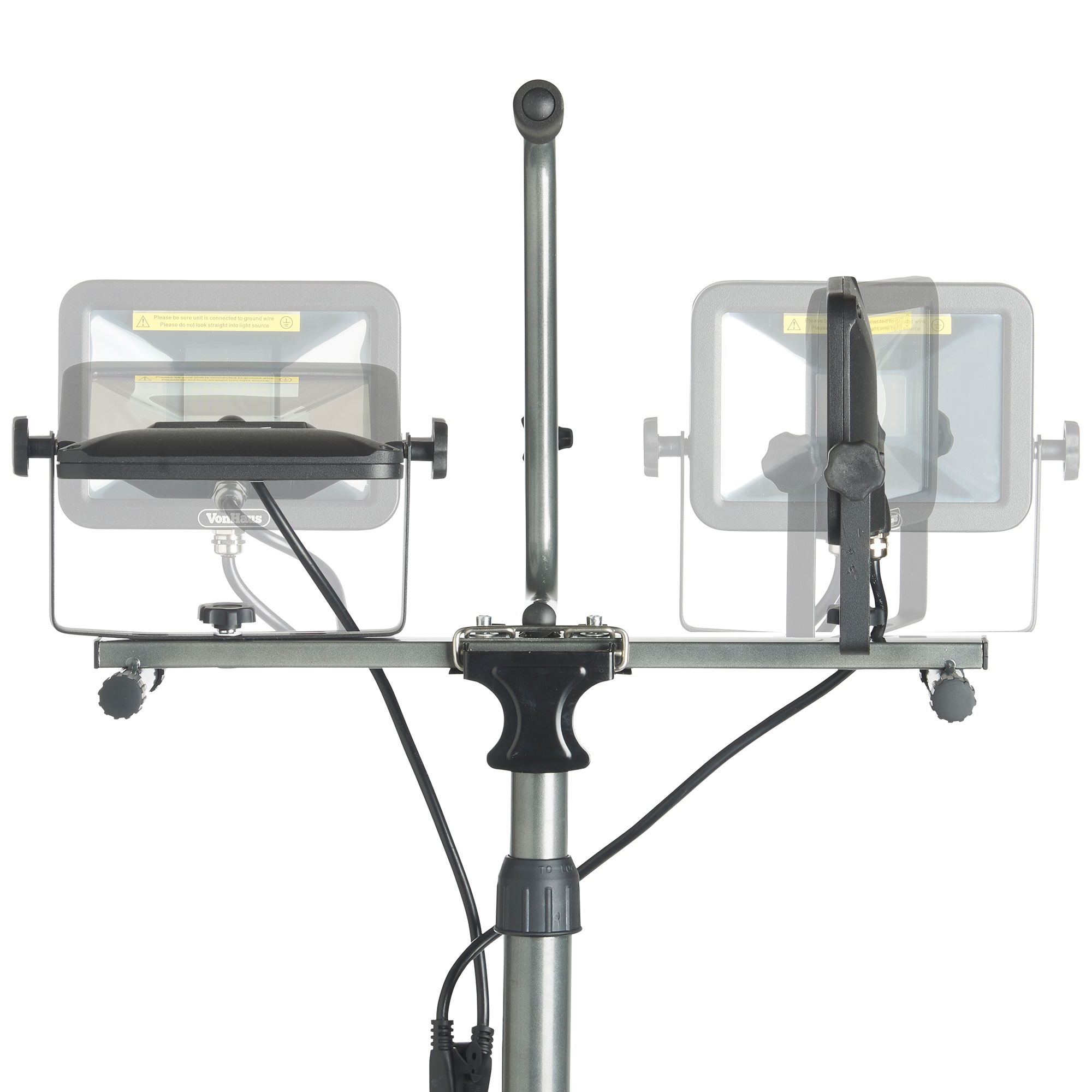 VonHaus 4000 Lumen LED Work Light Telescopic Tripod Stand Detachable