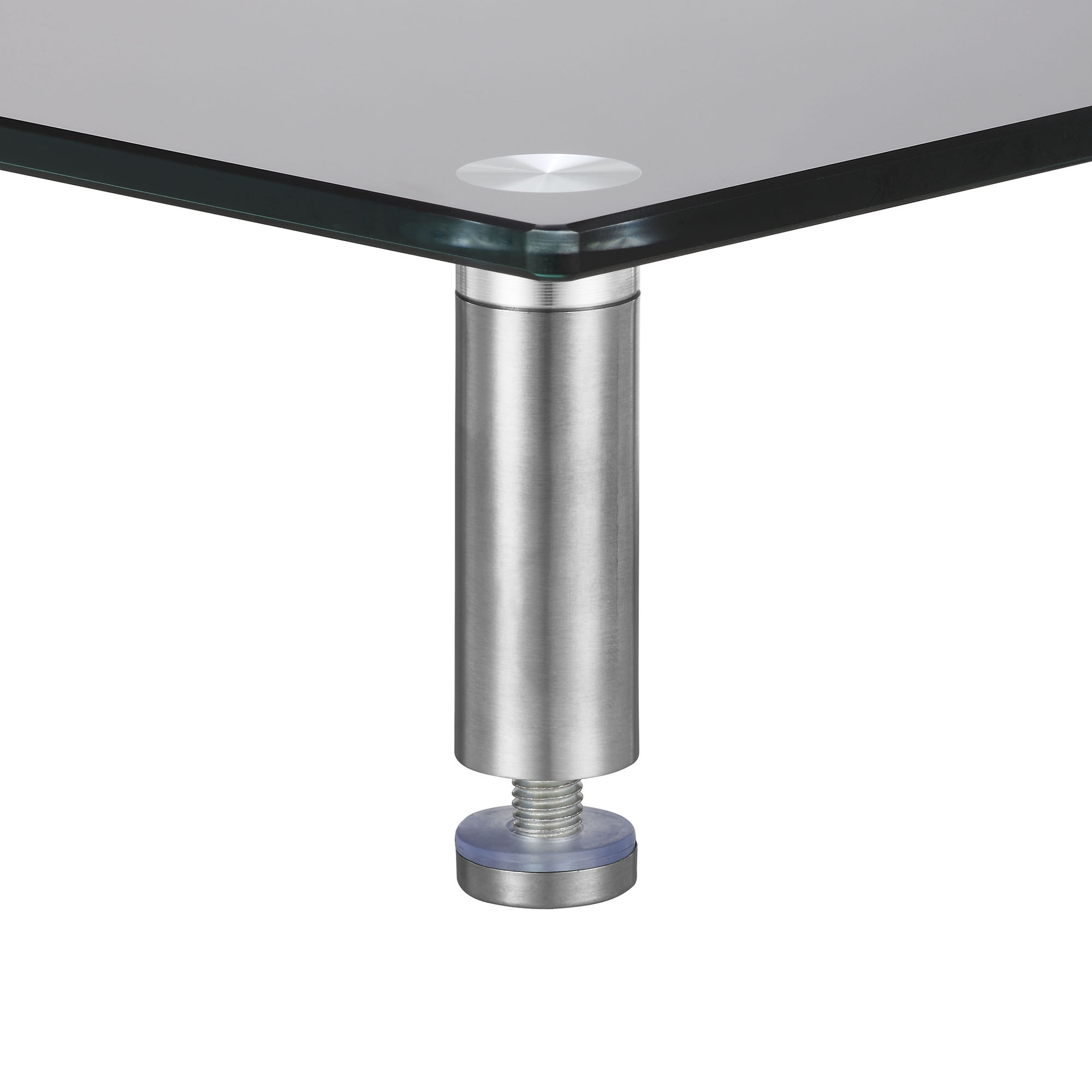 VonHaus Black Glass Computer Monitor TV Screen Stand Riser Shelf eBay