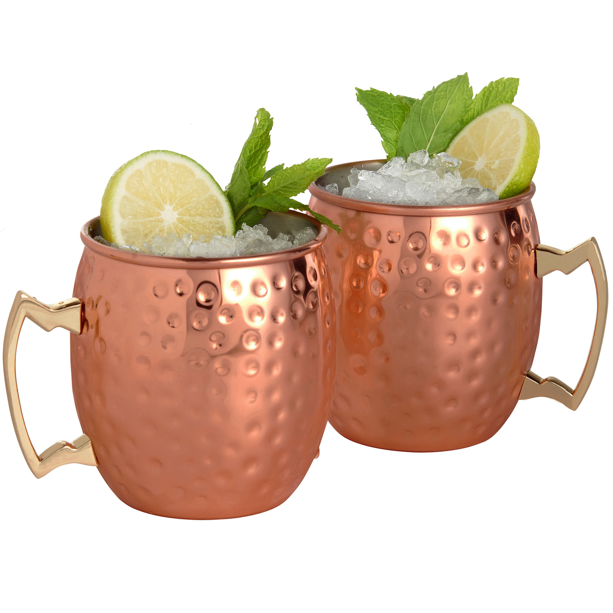 Vonshef Set Of 2 Barrel Style Moscow Mule Mugs Copper Hammered Sentinel Vonshef Set Of 2 Barrel Style Moscow Mule Mugs Copper Hammered