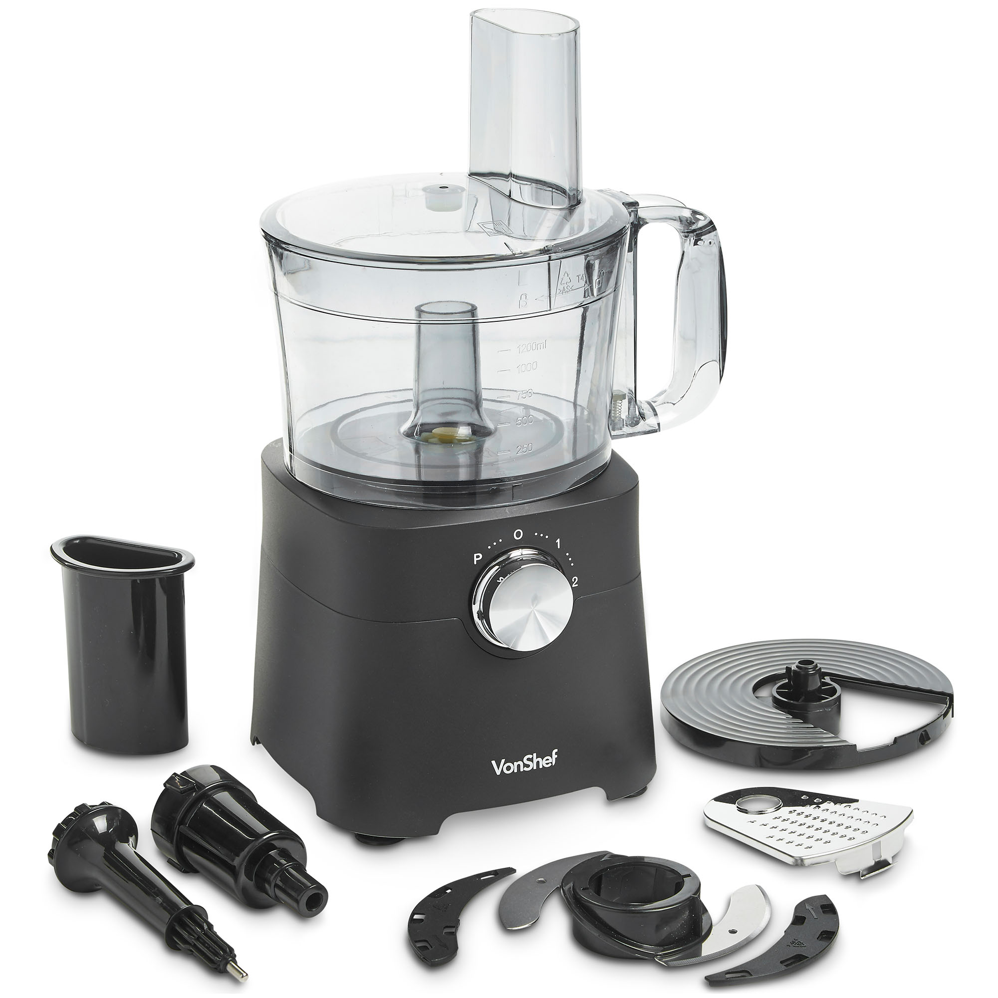 Vonshef 8 Cup Food Processor Blender Chopper Multi Mixer Combo Sentinel Vonshef 8 Cup Food Processor Blender Chopper Multi Mixer Combo 500w Black