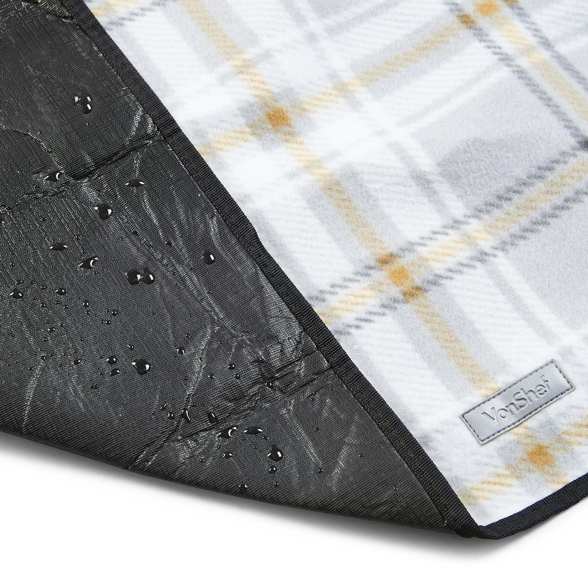 VonShef Picnic Blanket Mat Soft Waterproof for Outdoor Picnics Beach