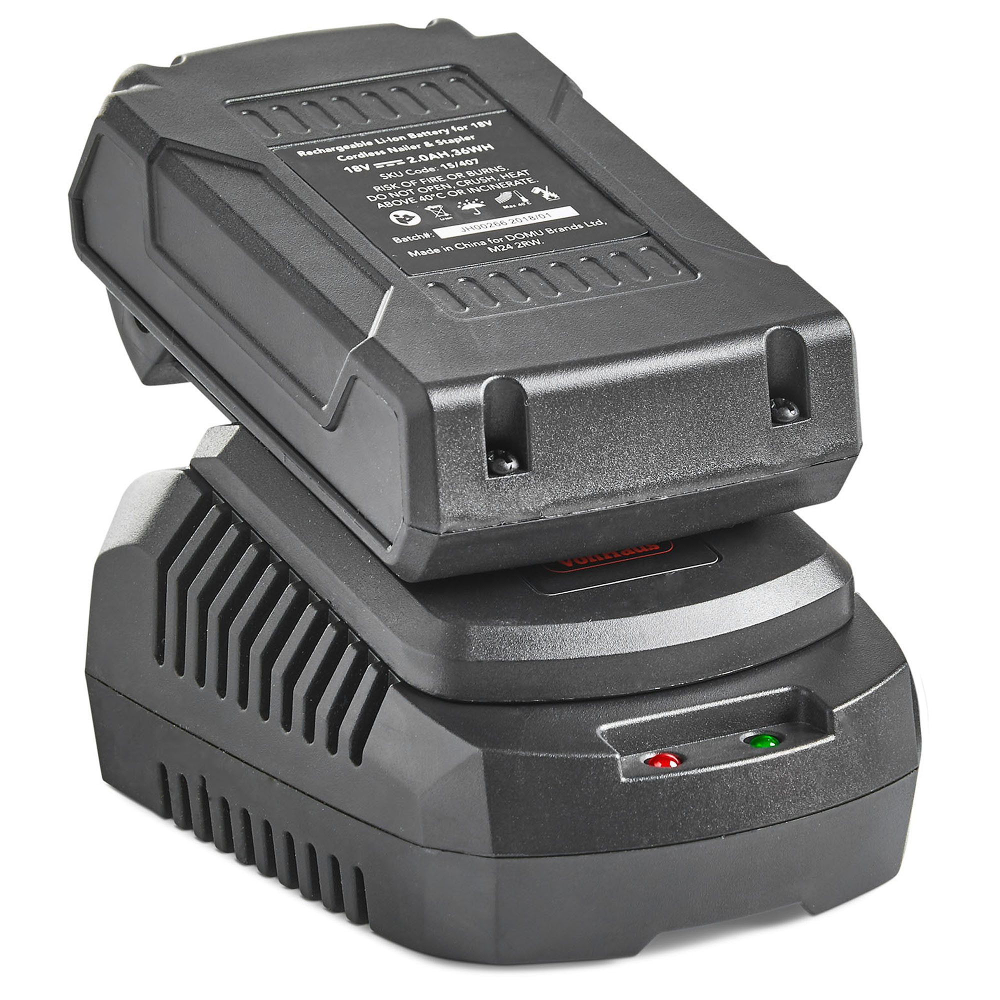 VonHaus 18V Cordless 18 Gauge Brad Nailer and Stapler Kit with Battery