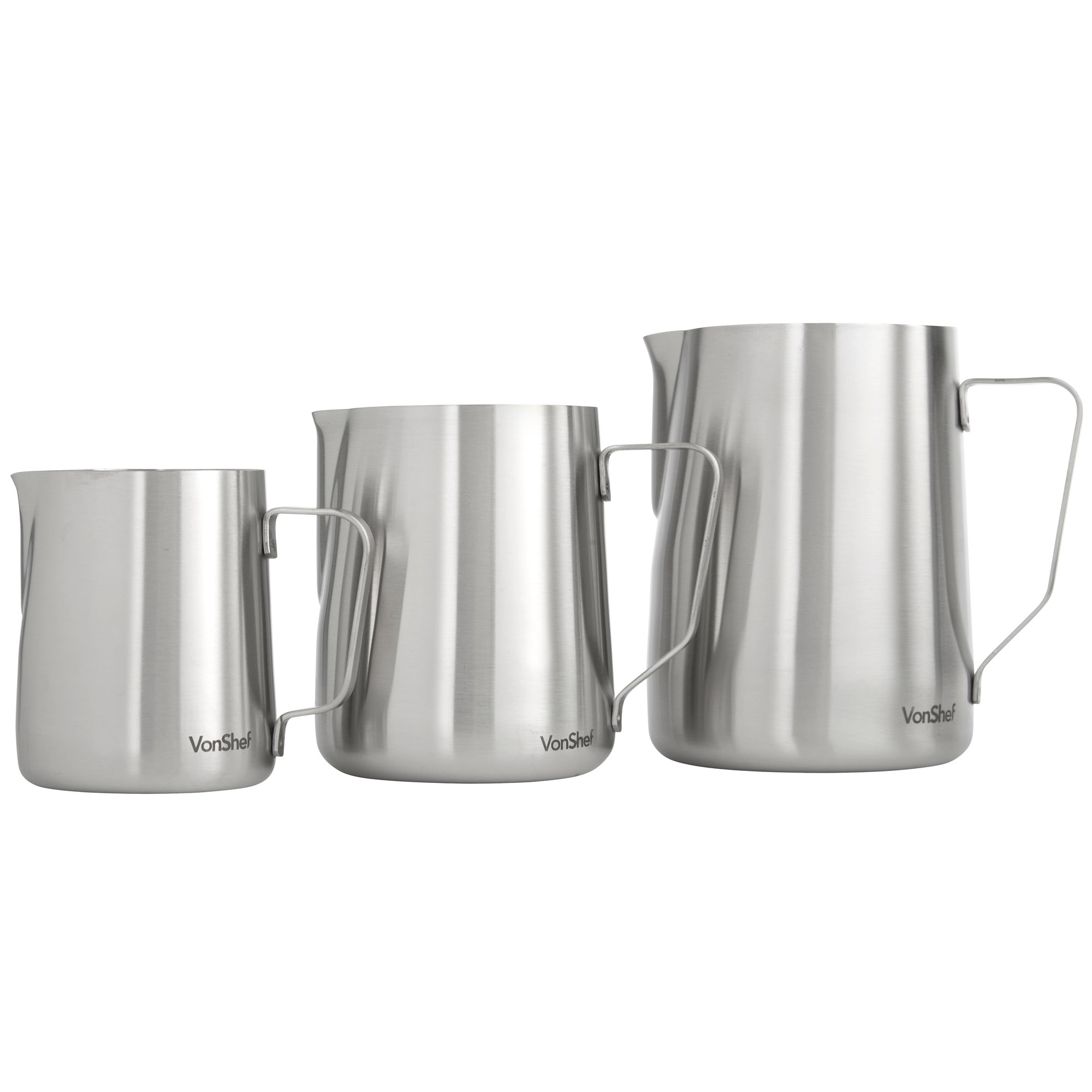 VonShef Stainless Steel Milk Frothing Frother Pitcher Jug 20 Oz