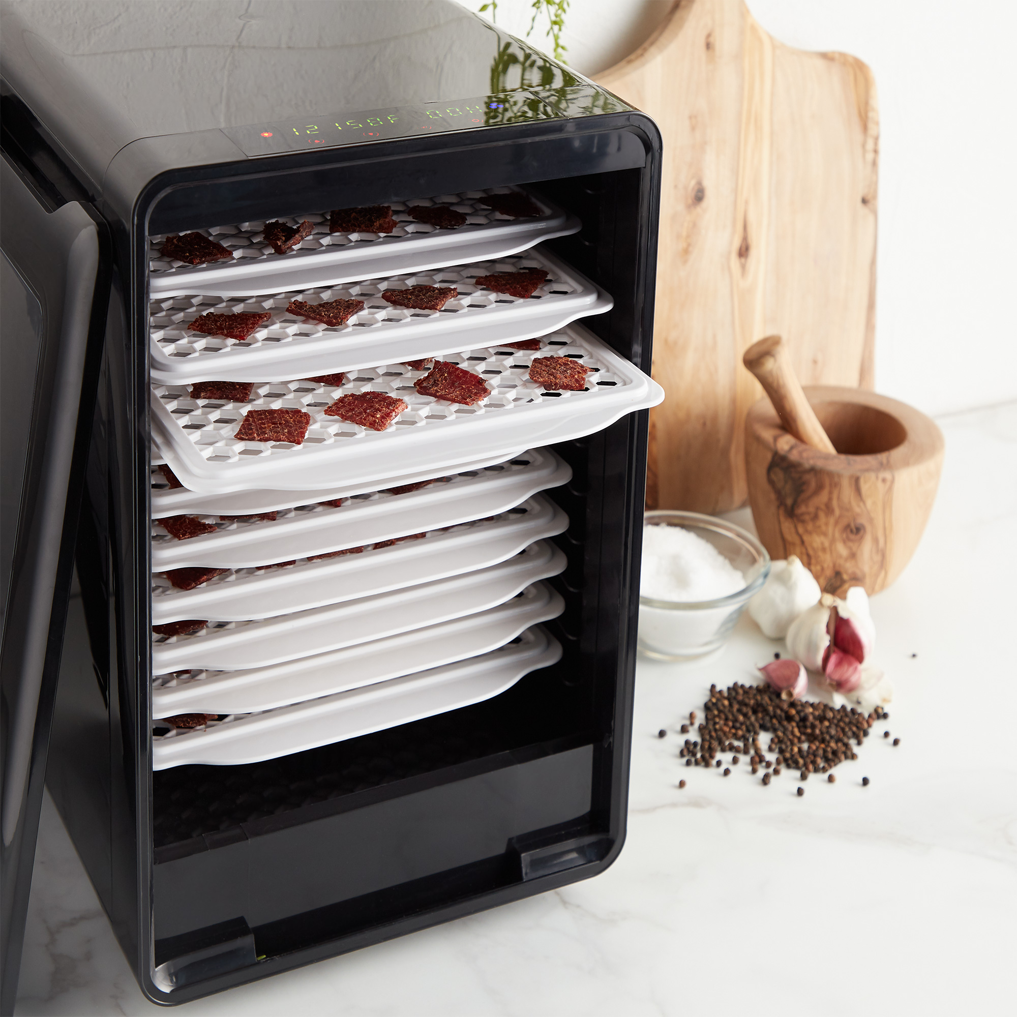 VonShef Large 10 Tray Food Dehydrator Machine Fruit Jerky Dryer