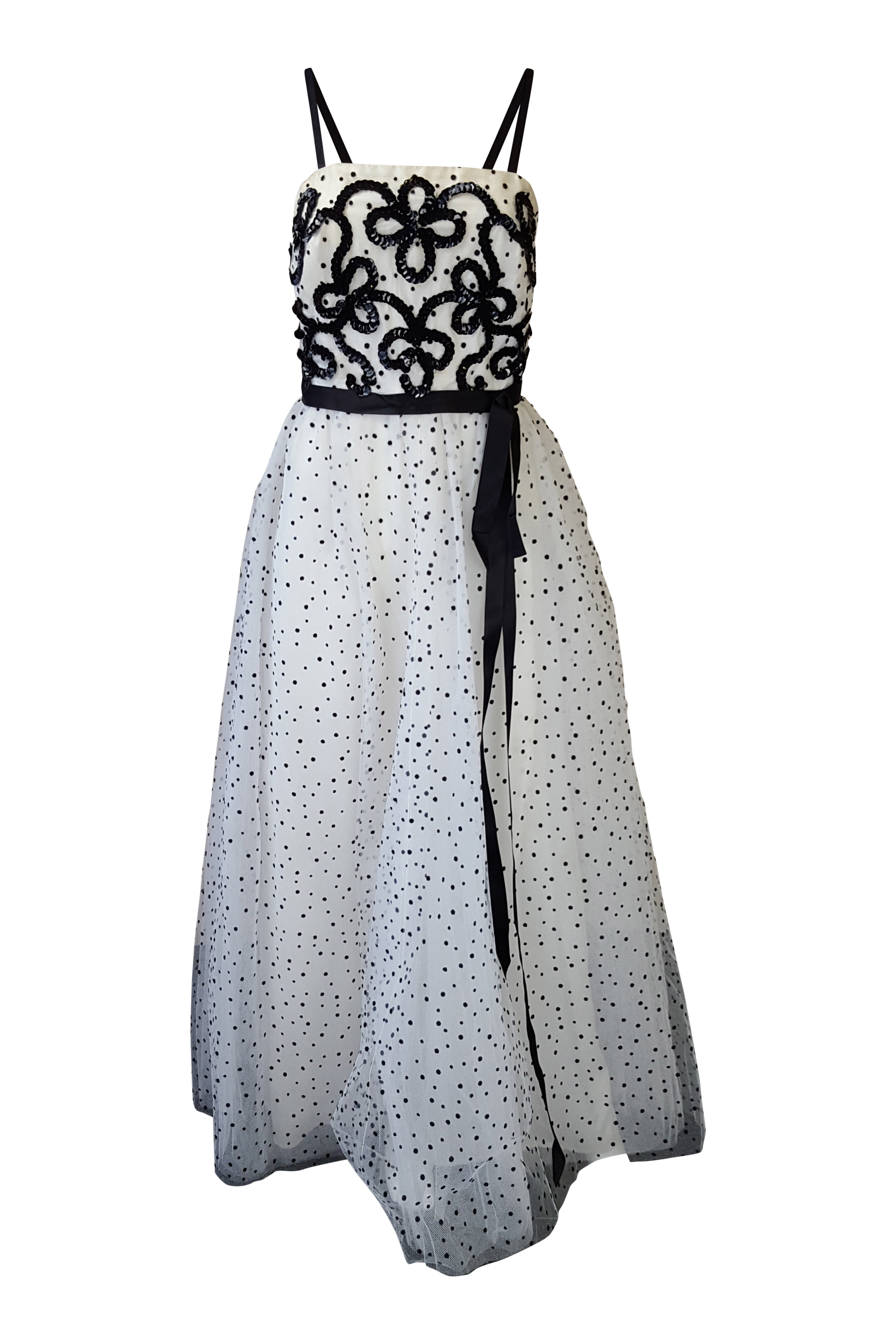 Polka Dot Prom Dress