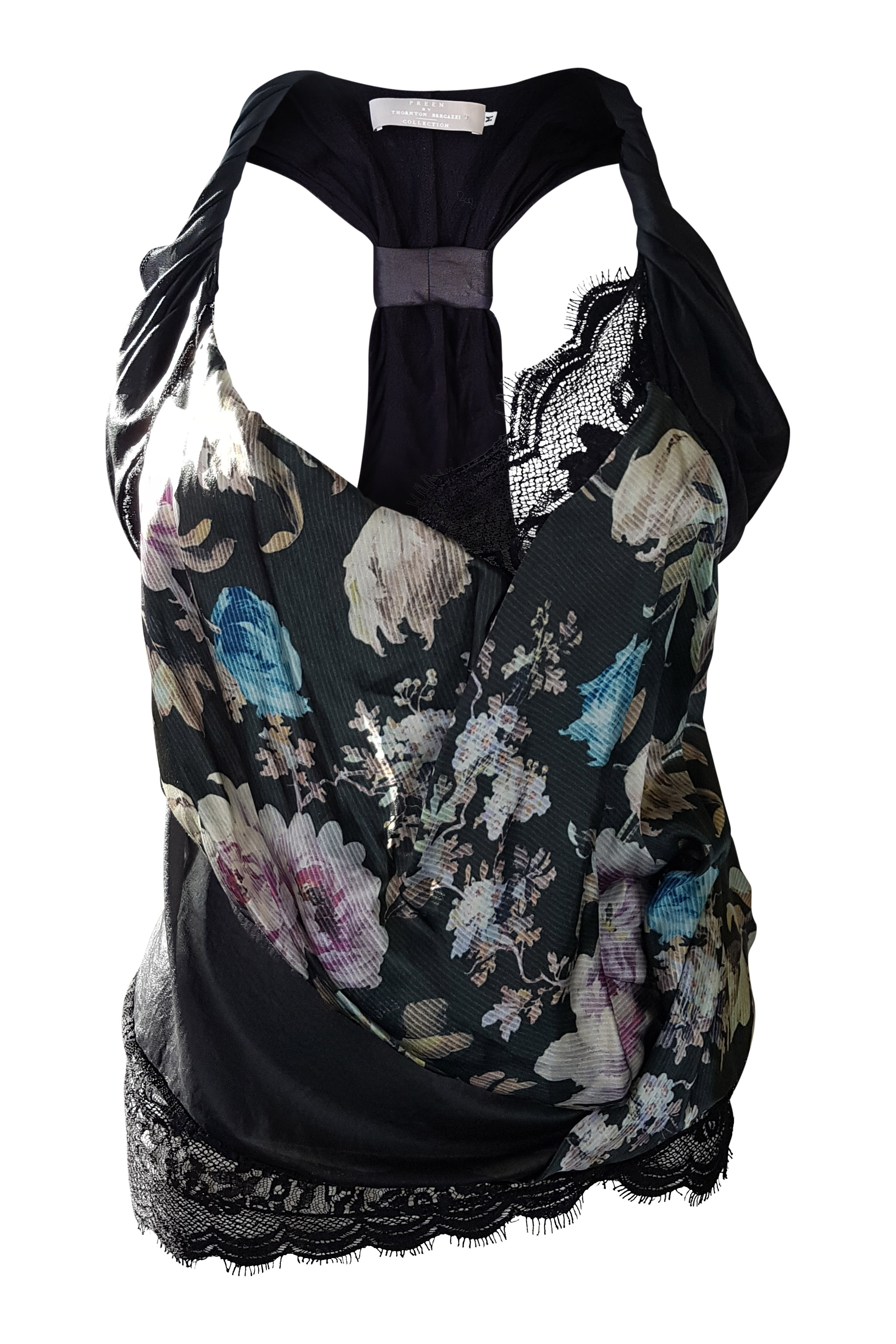 PREEN Thorngton Bregazzi Silk and Lace Camisole (M)