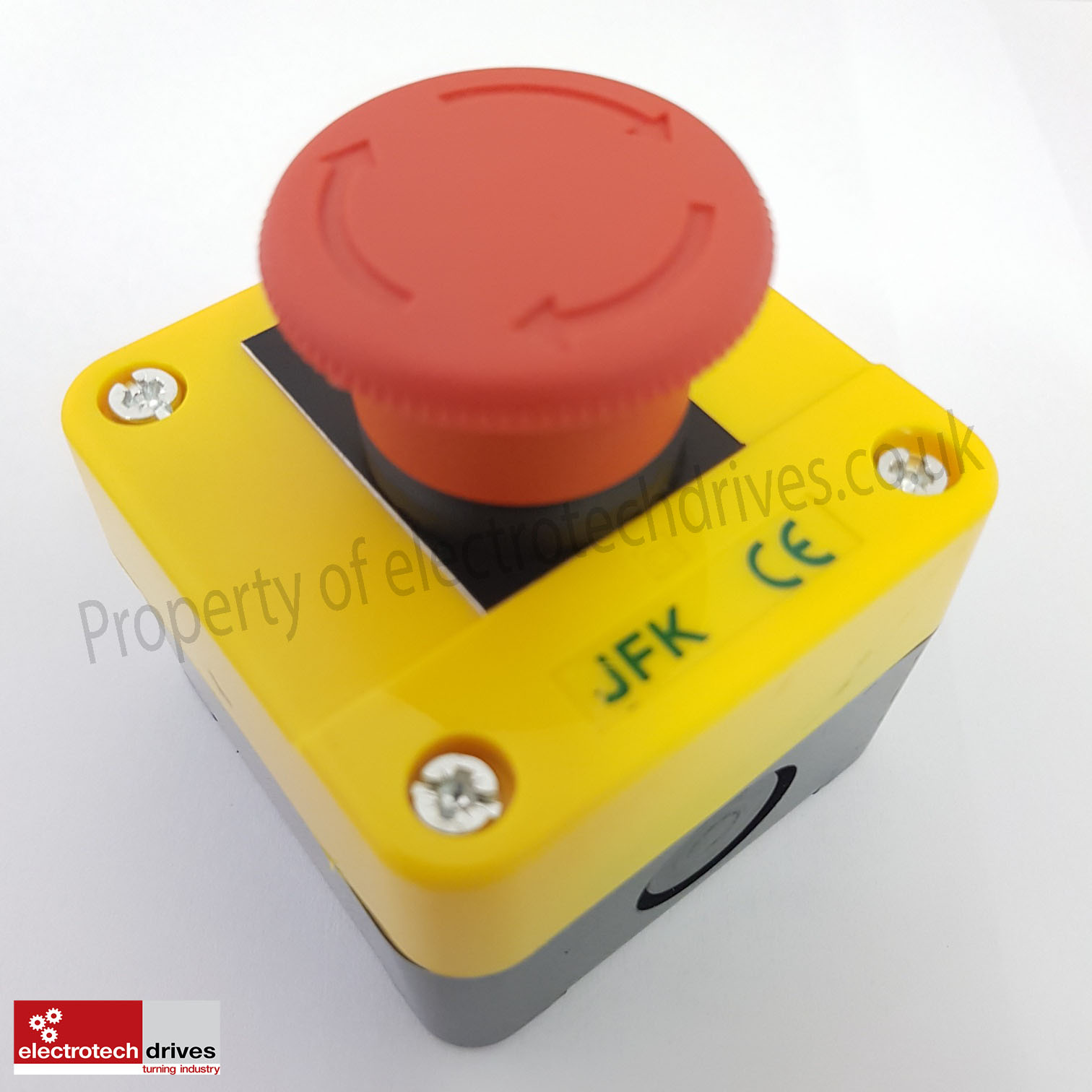 Emergency stop button station, twist to release 1 N/C Contact Block UK ...