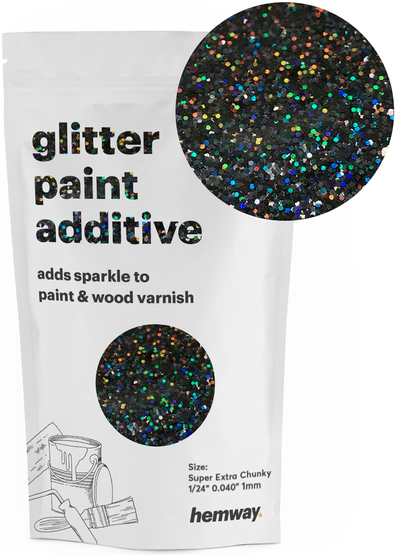 Hemway Glitter Wall Paint Extra Chunky 1mm Additive for Emulsion