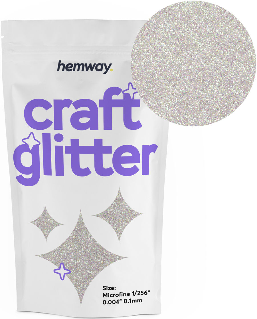Hemway Craft Glitter ULTRAFINE 1/128" .008" 0.2mm Powder Art Wine Glass Nails