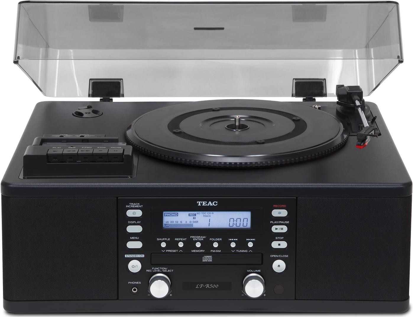 TEAC LPR500 Turntable - Black + FM Record Vinyl LP CD Ripper Player ...