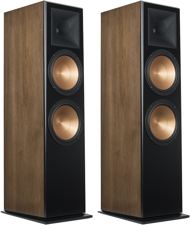 walnut floor standing speakers