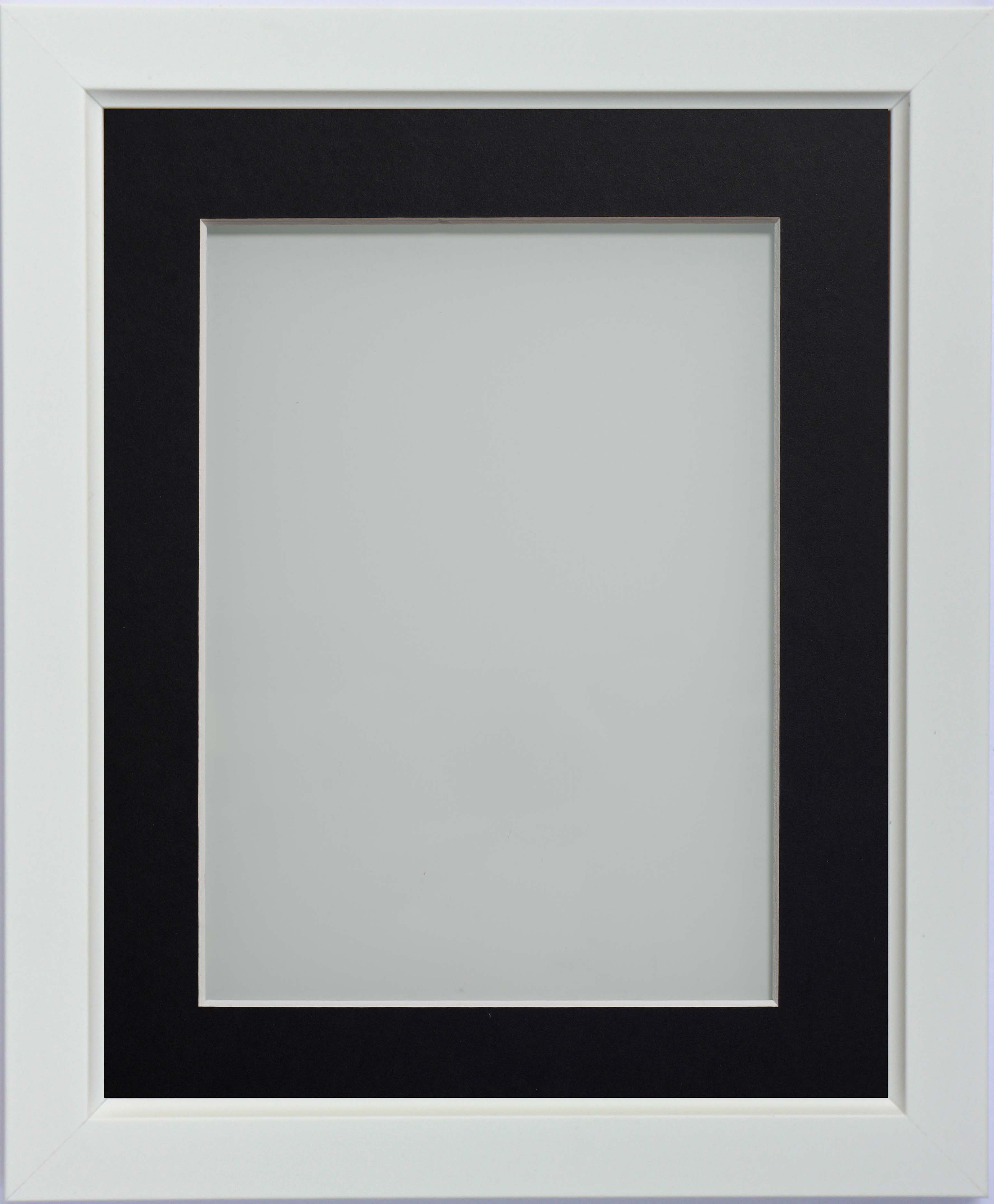 Frame Company Ainsworth Range White Bevelled Picture Photo Frames with ...