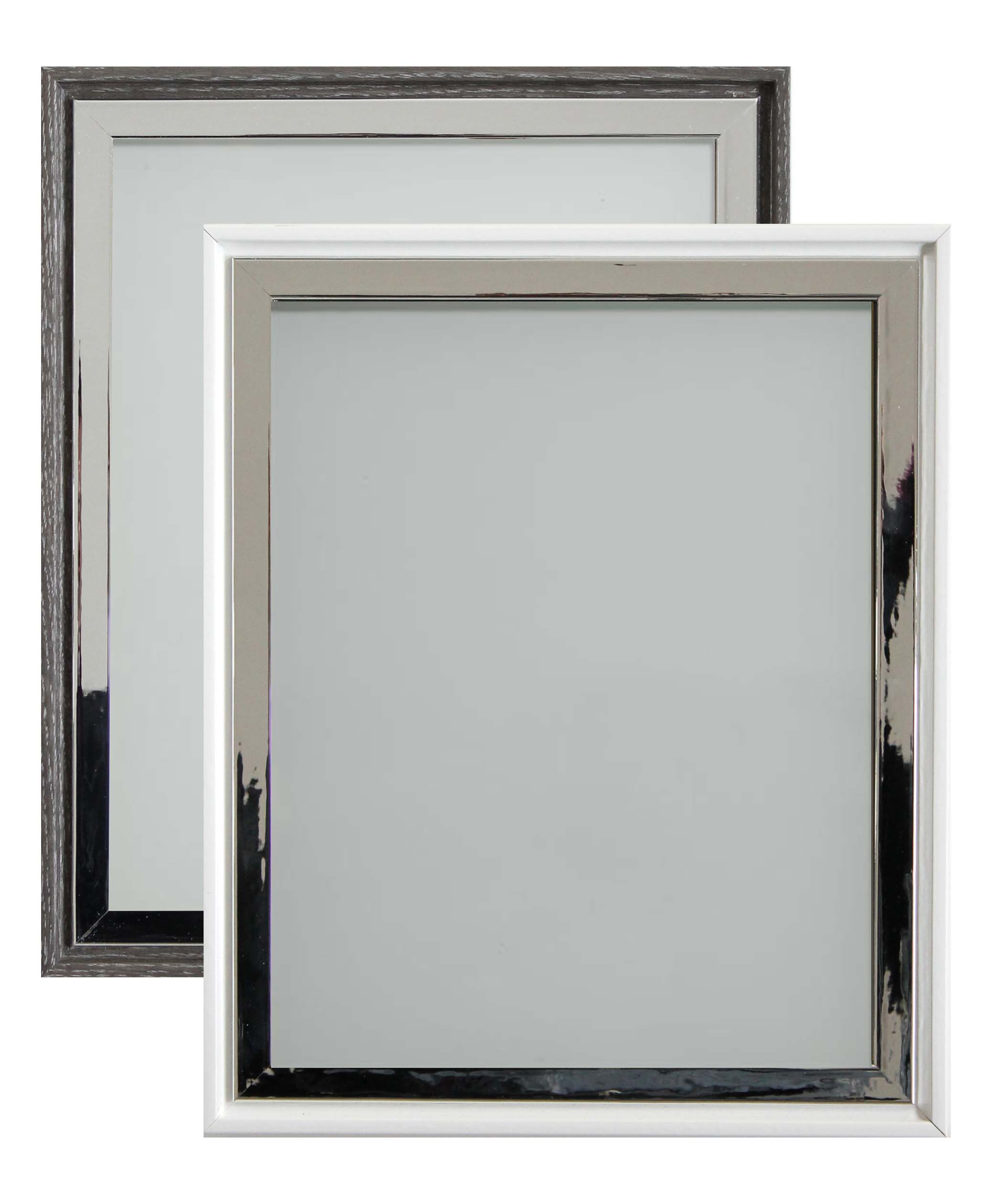 Frame Company Sanderson Range Modern Charcoal White Wooden Picture