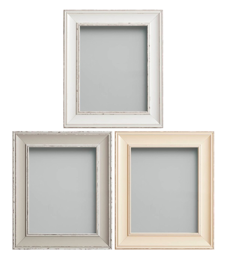 Details About Frame Company Brooke Range Large Rustic White Grey Cream Picture Photo Frames