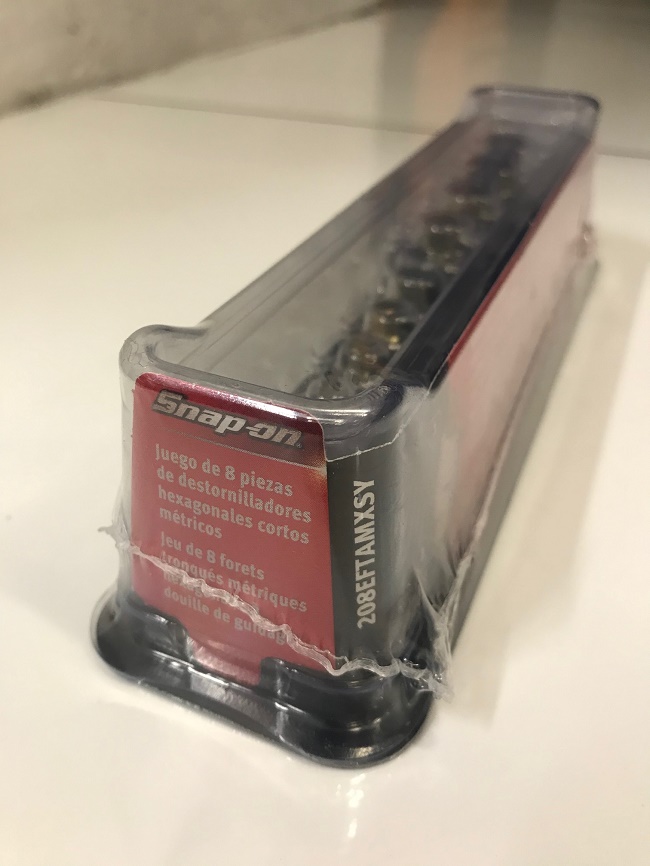 Snap On 8 pc 3/8" Drive Stubby Metric Allen Hex Socket Driver Set