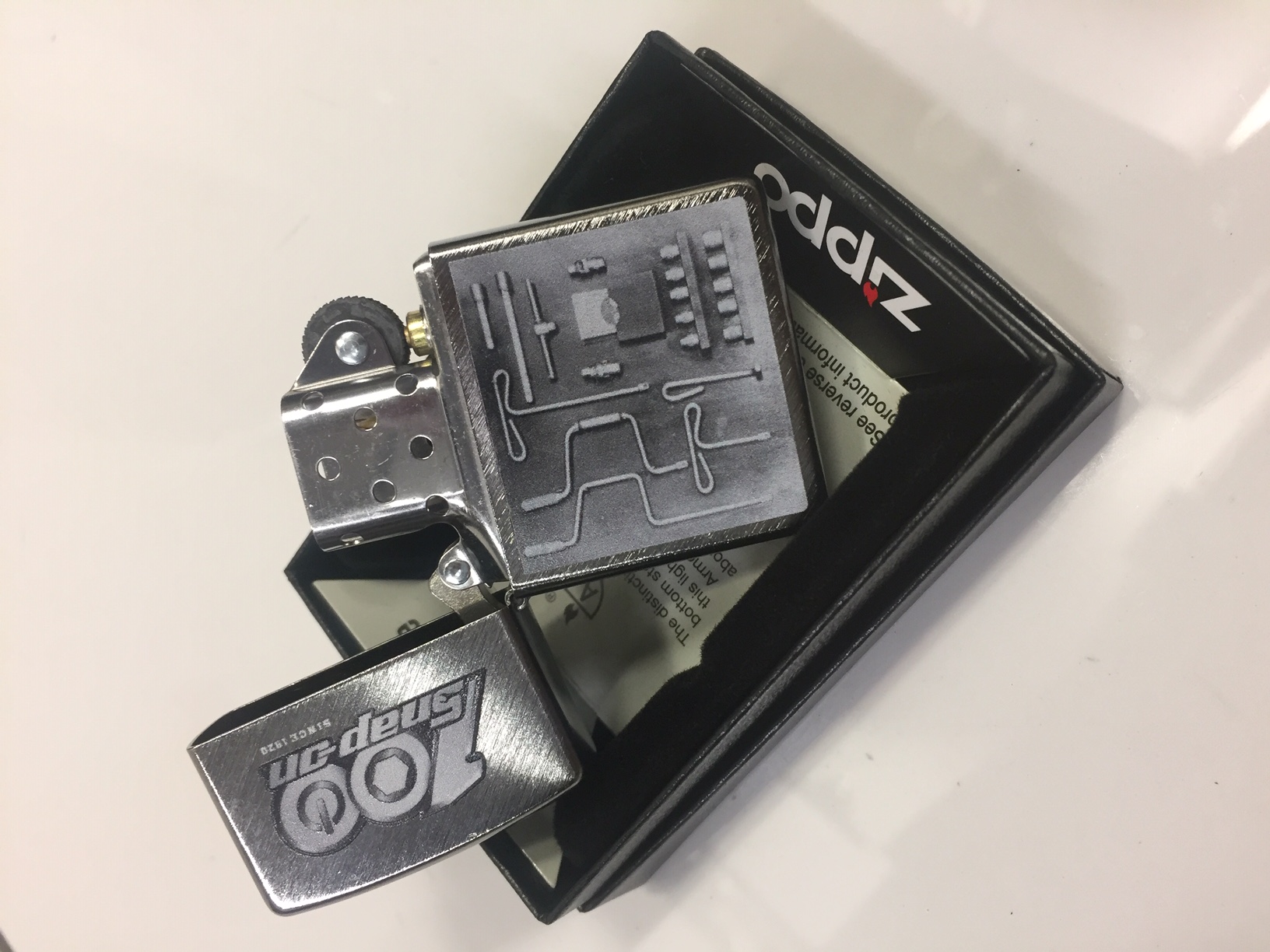Snap On SnapOn 100 Years Limited Edition Zippo Lighter Brushed Hand