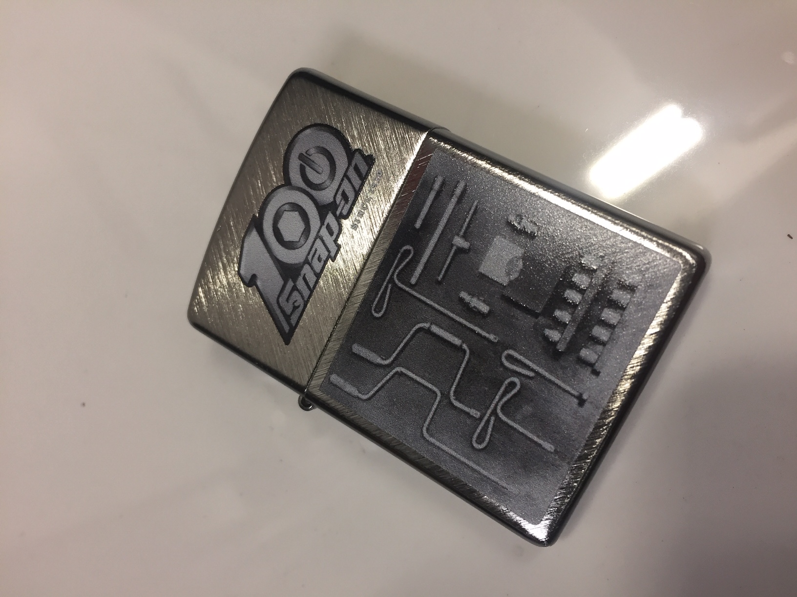 Snap On SnapOn 100 Years Limited Edition Zippo Lighter Brushed Hand