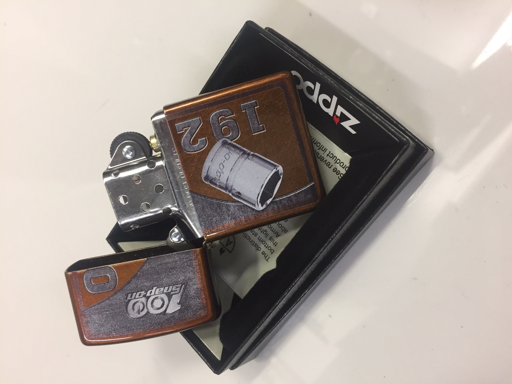 Snap On SnapOn 100 Years Limited Edition Zippo Lighter Bronze Socket