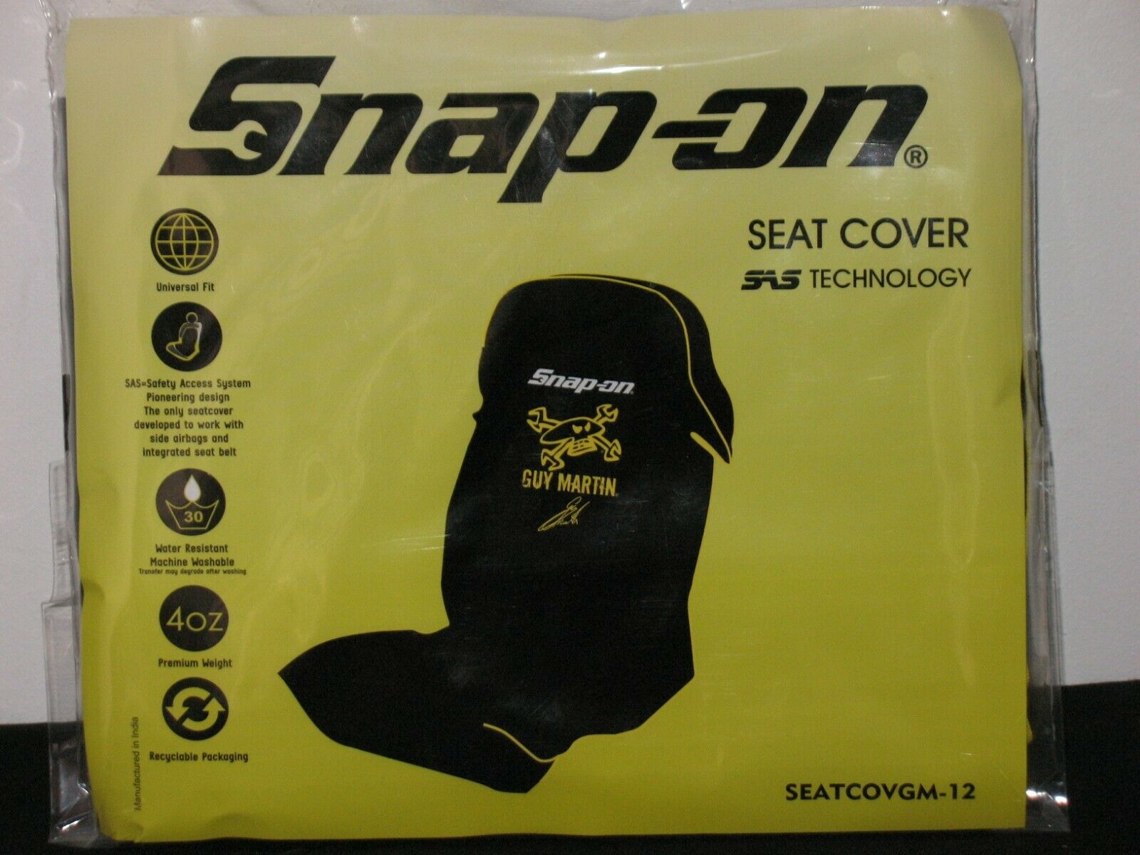 2019 Snap On SnapOn Limited Edition Guy Martin Seat Cover SEATCOVGM