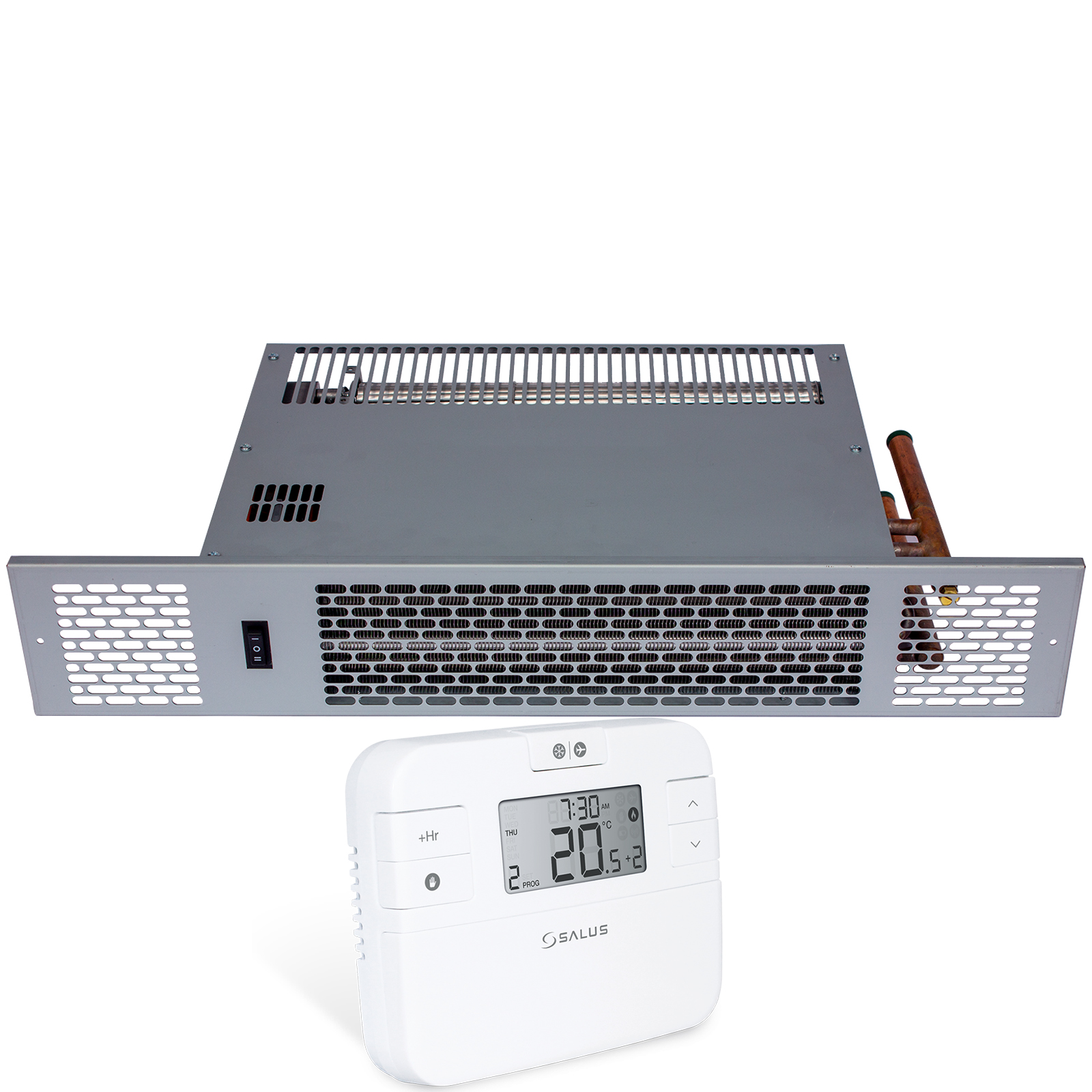 Mylek Plinth Heater Kitchen 24/7 Wireless Thermostat Central Heating