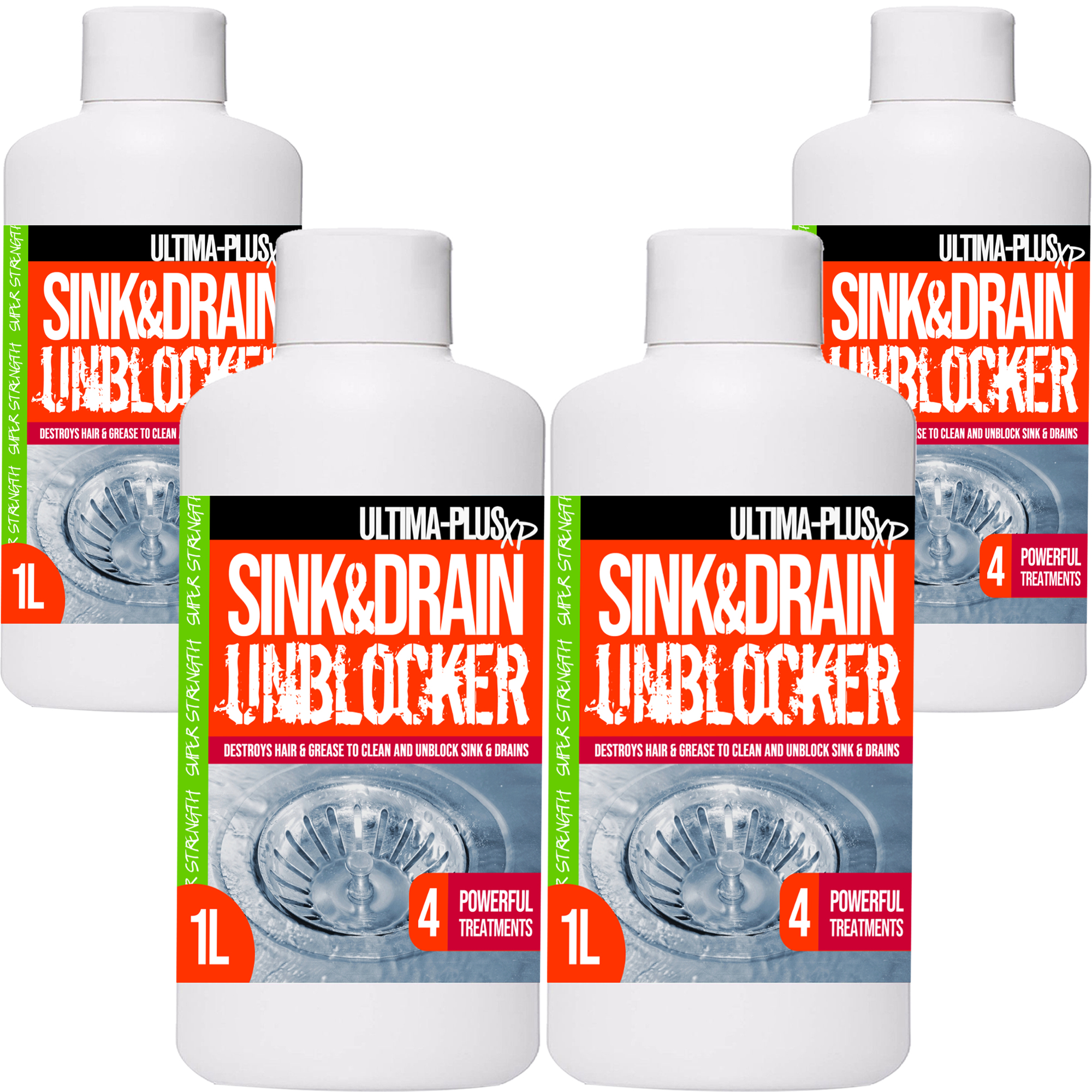 Sink & Drain Cleaner & Unblocker Liquid Heavy Duty Formula Ultima Plus