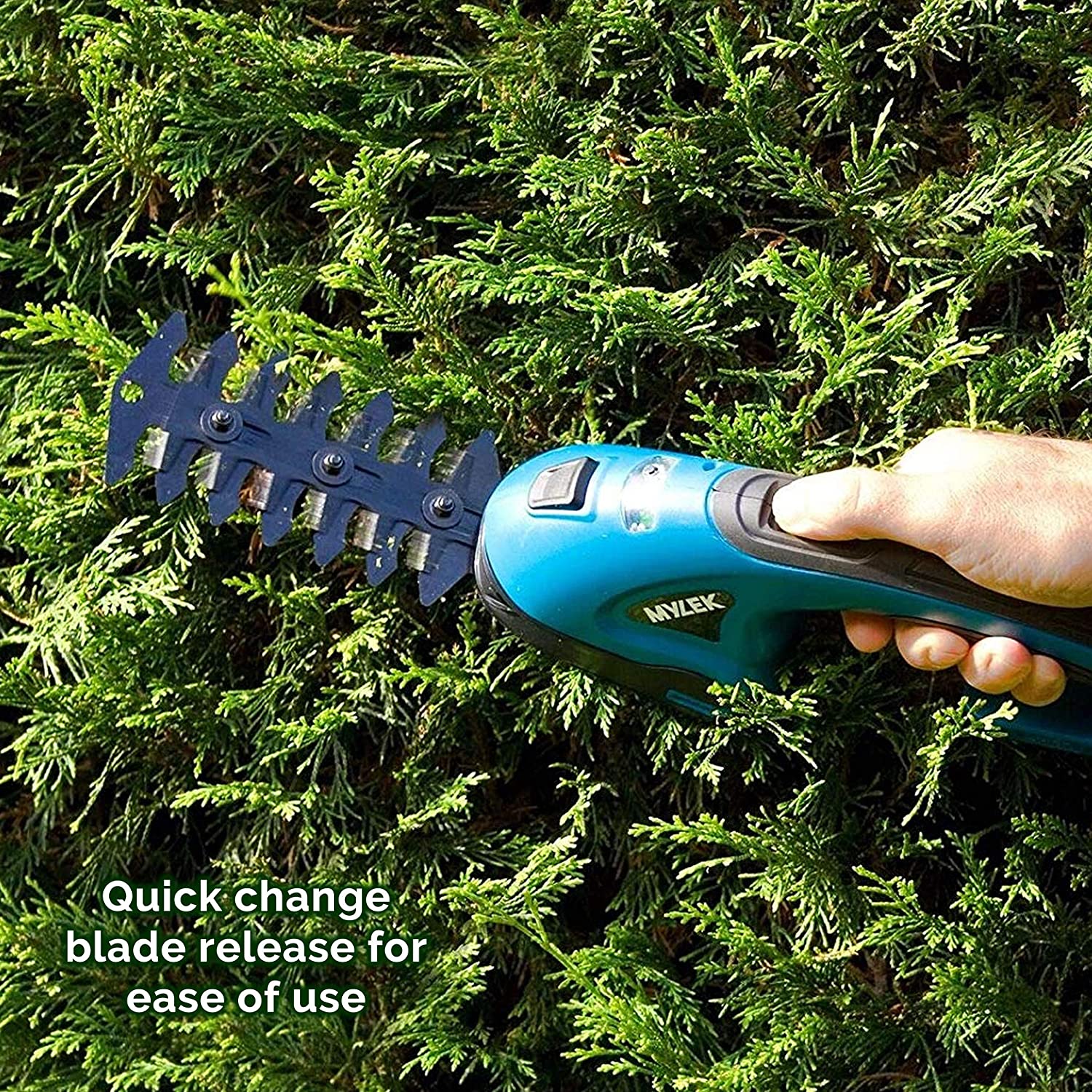 Mylek Cordless Hedge Trimmer Cutter & Grass Shears Handheld Liion