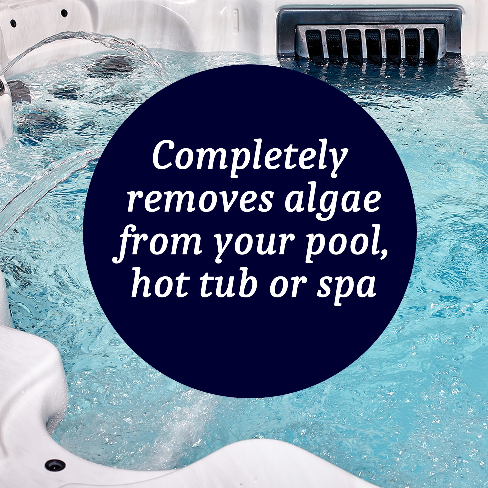 Homefront Algae Remover Hot Tub Spa Solution Pool Cleaner Prevents