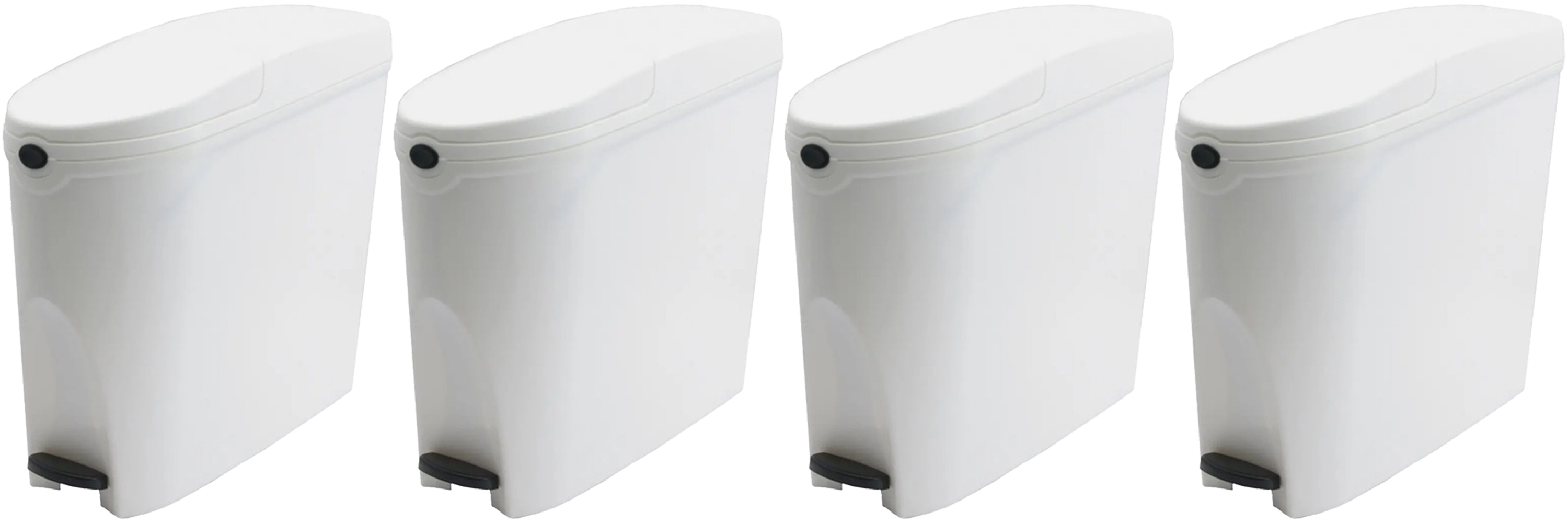 4 x White Sanitary Waste Pedal Bin Sani Feminine Hygiene Disposal Toilet 20L eBay