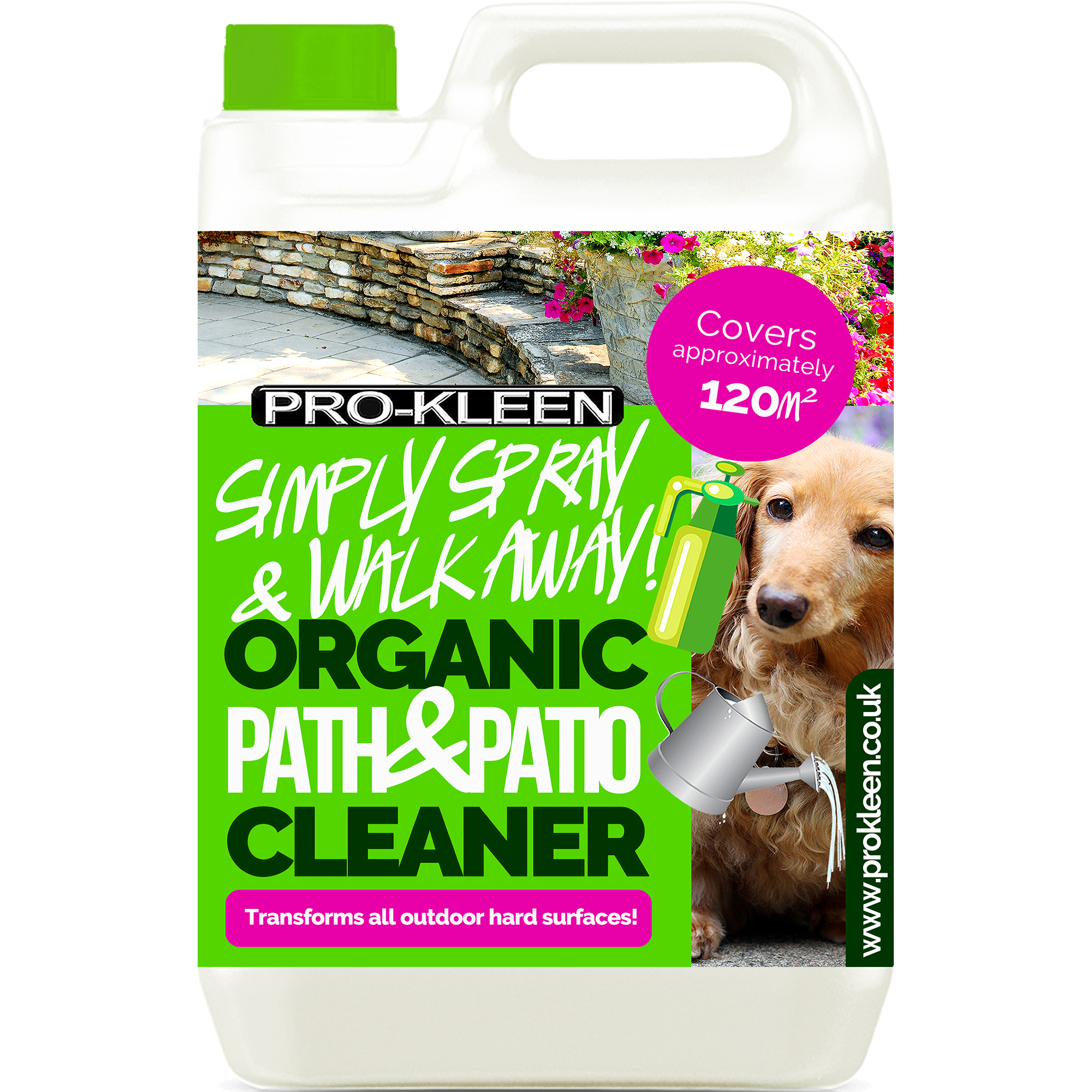 Patio Cleaner Fluid Organic Path Drive Fence 5L Magic Spray & Walk Away