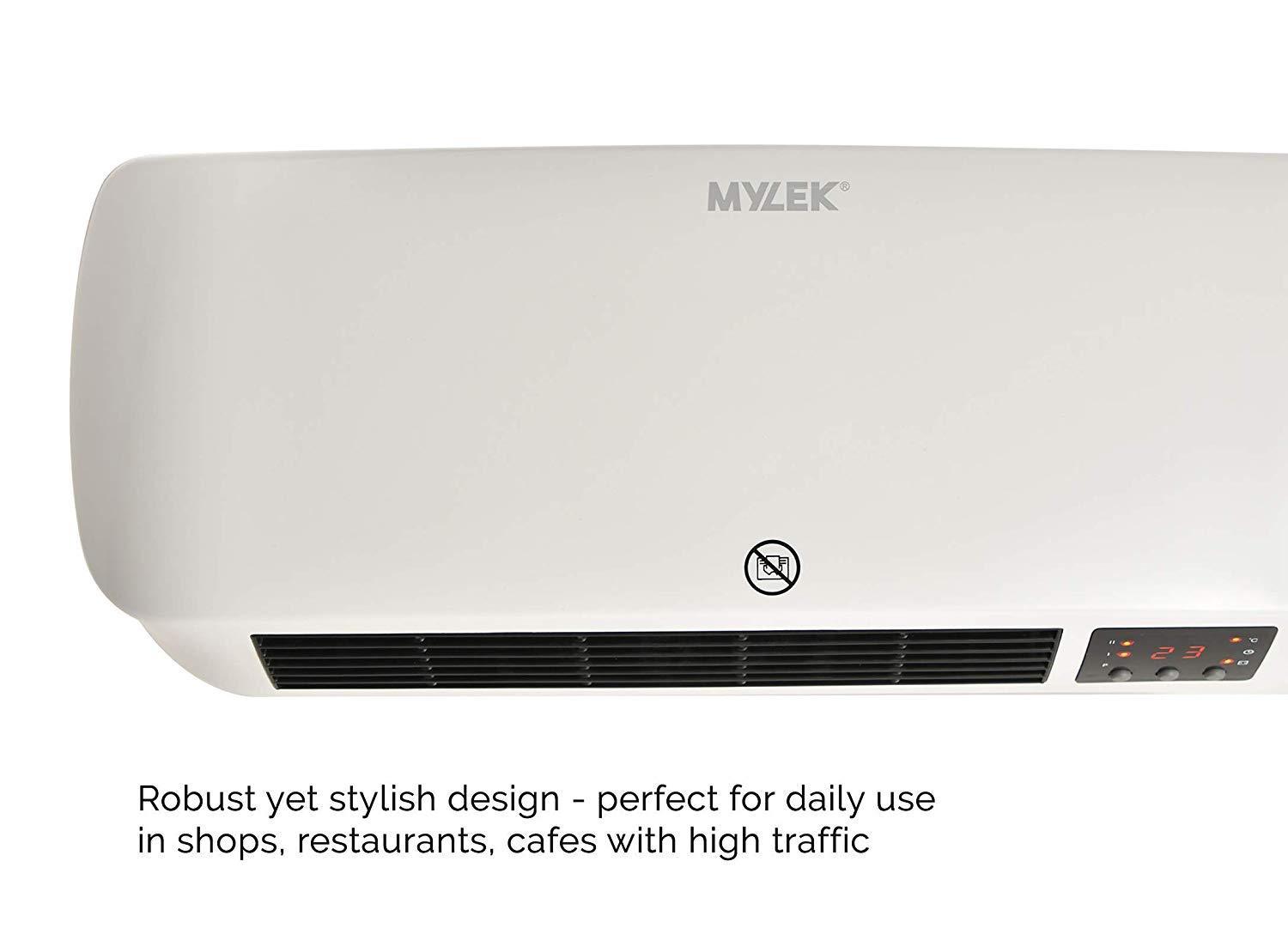 Mylek Over Door Heater Warm Air Fan MYLEK Remote Control Digital Electric