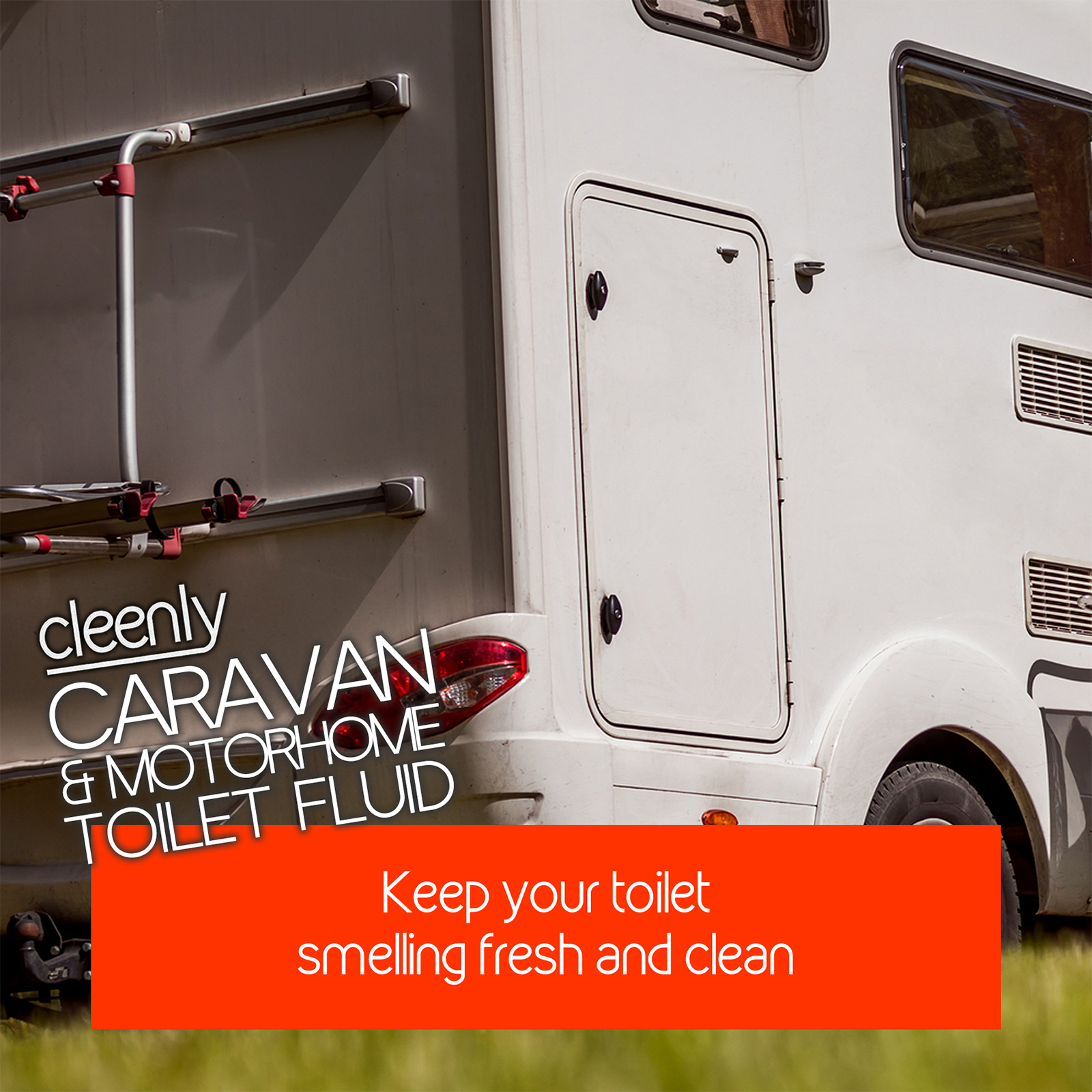 Cleenly Caravan Toilet Chemicals Fluid Cleaner Blue Motorhome Boat 4 x