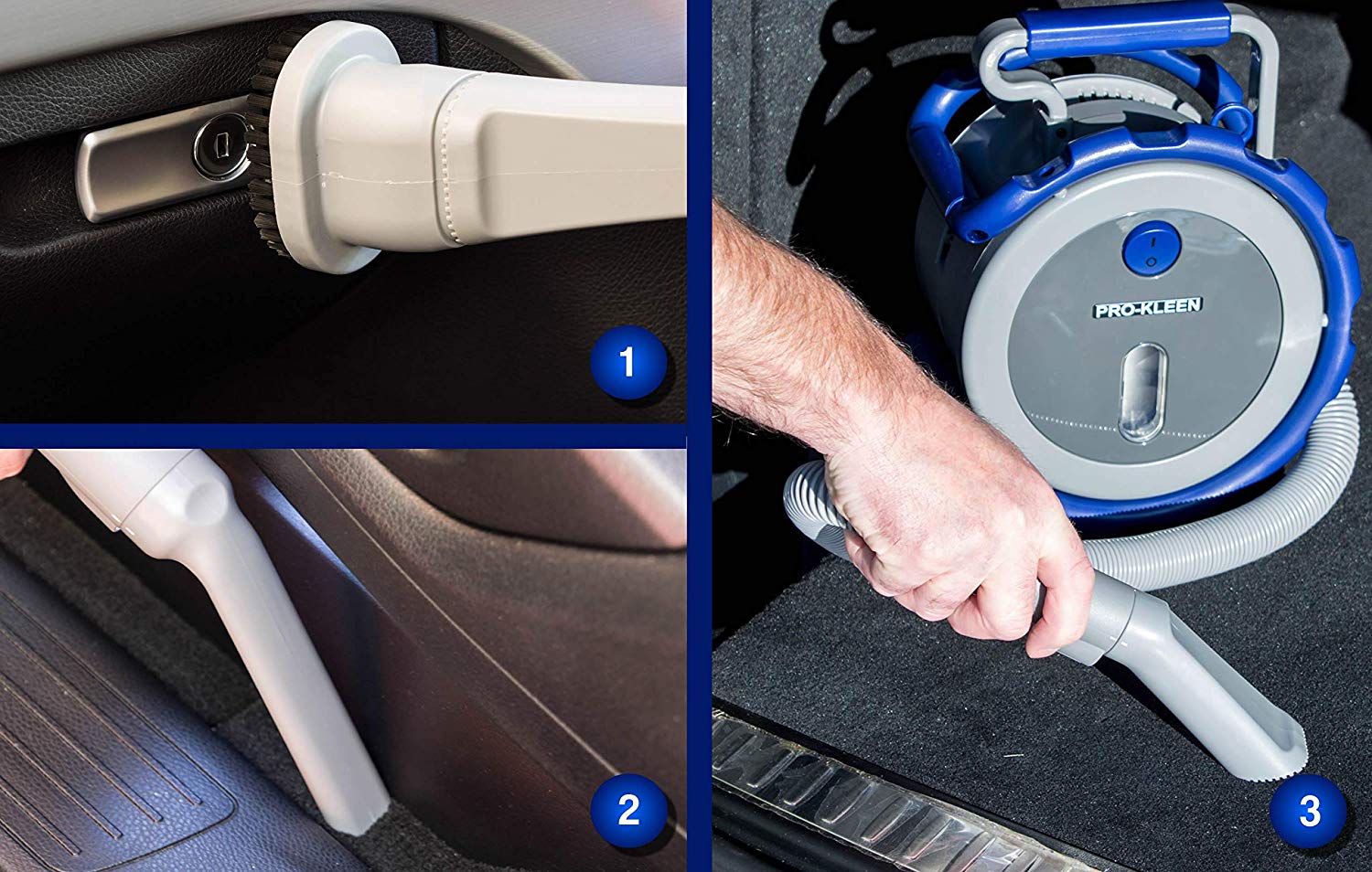 Car Vacuum Cleaner Vehicle 12v Hand Held Portable Vac Kit Van Caravan