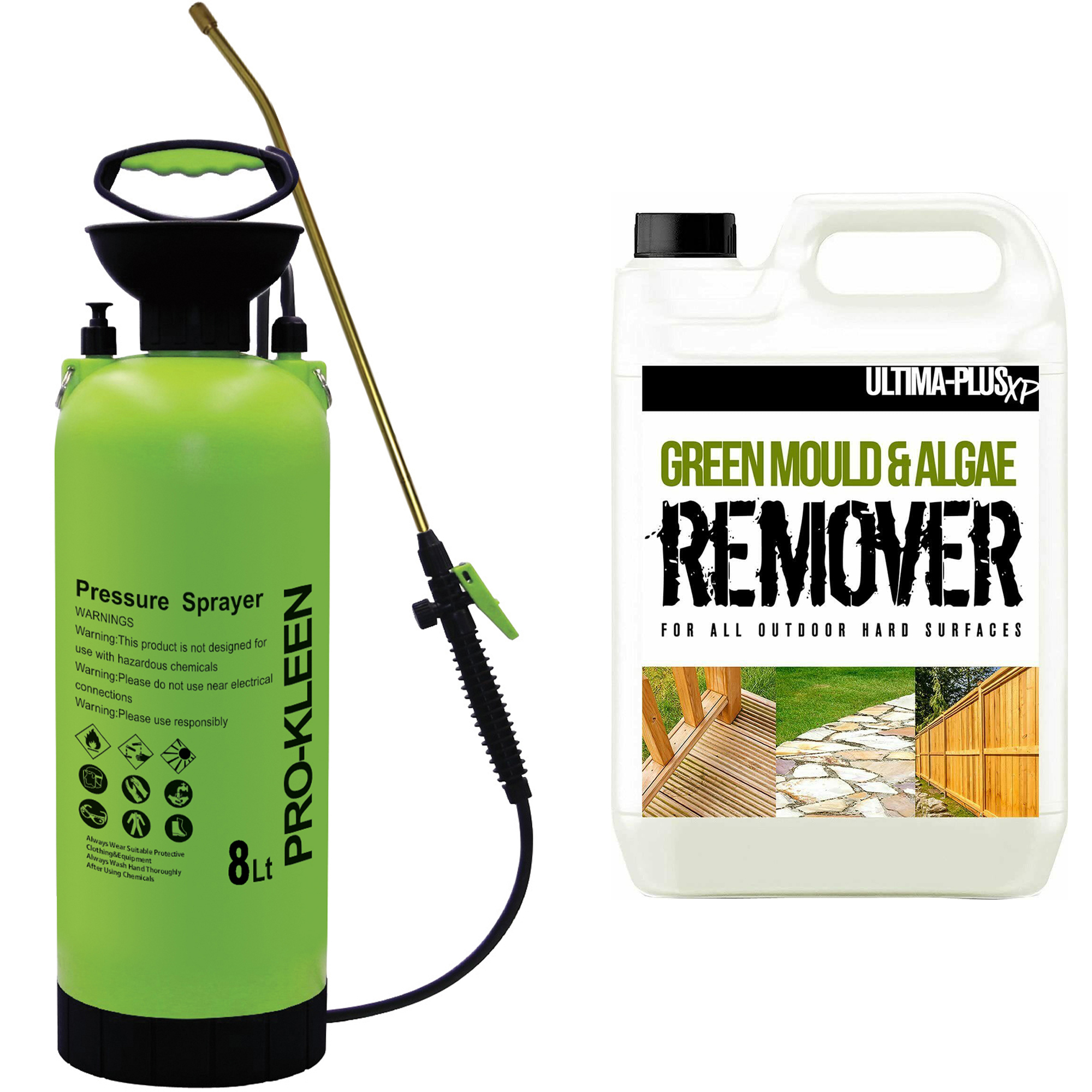 ProKleen Patio Cleaner 5L Path Wall Garden Weed Pressure Sprayer Manual