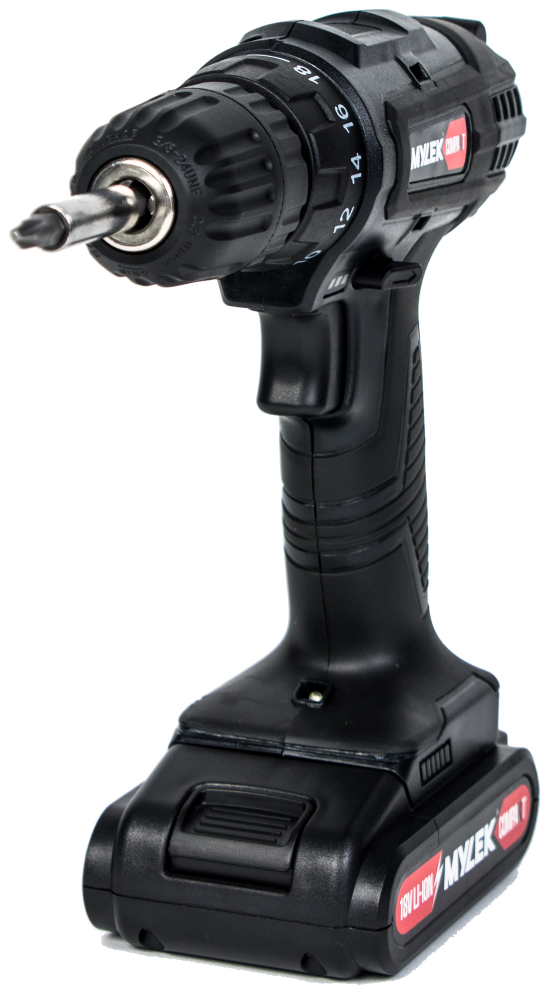 Mylek 18V Cordless Drill Set Driver Screwdriver Kit Combi Lithium Ion