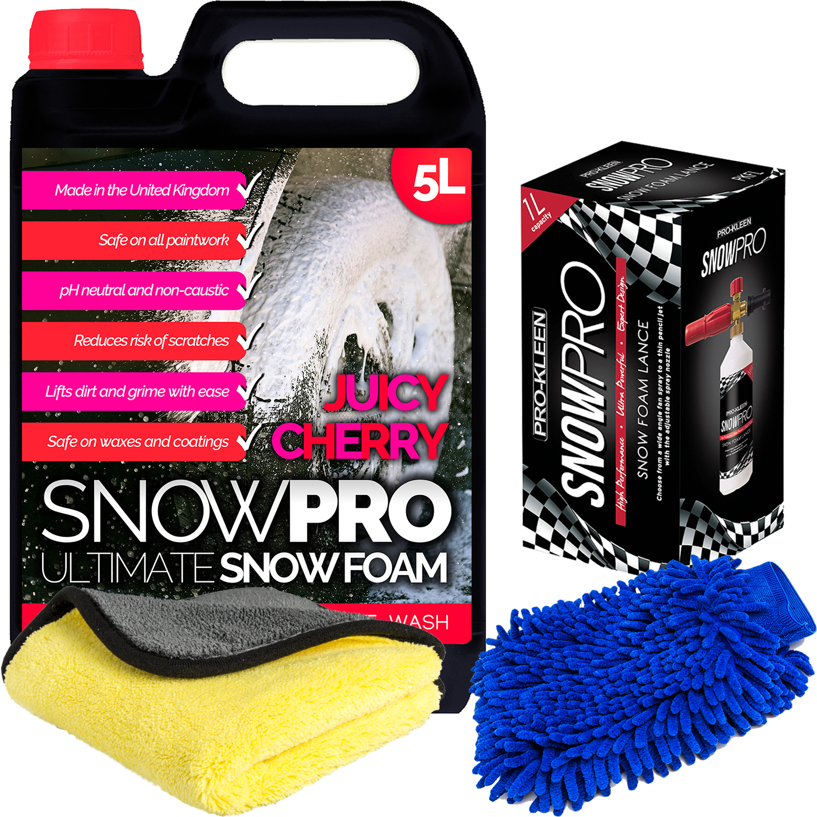 Snow Foam Lance Car Shampoo Wax Wash Soap 5L Cleaning Kit Karcher K