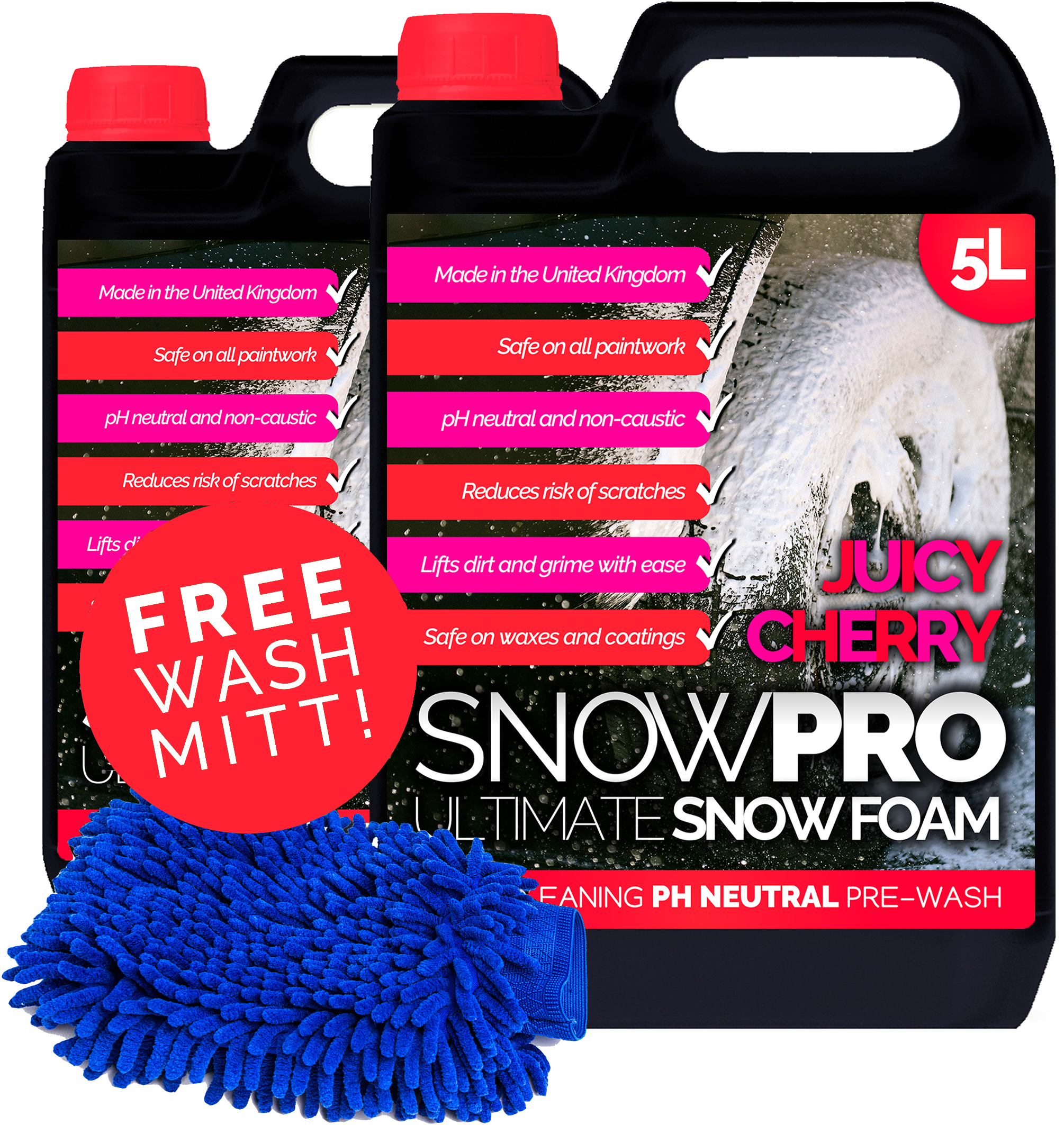 Snow Foam Shampoo Car Care Wax 10L Litre Wash Kit Soap Detailing pH