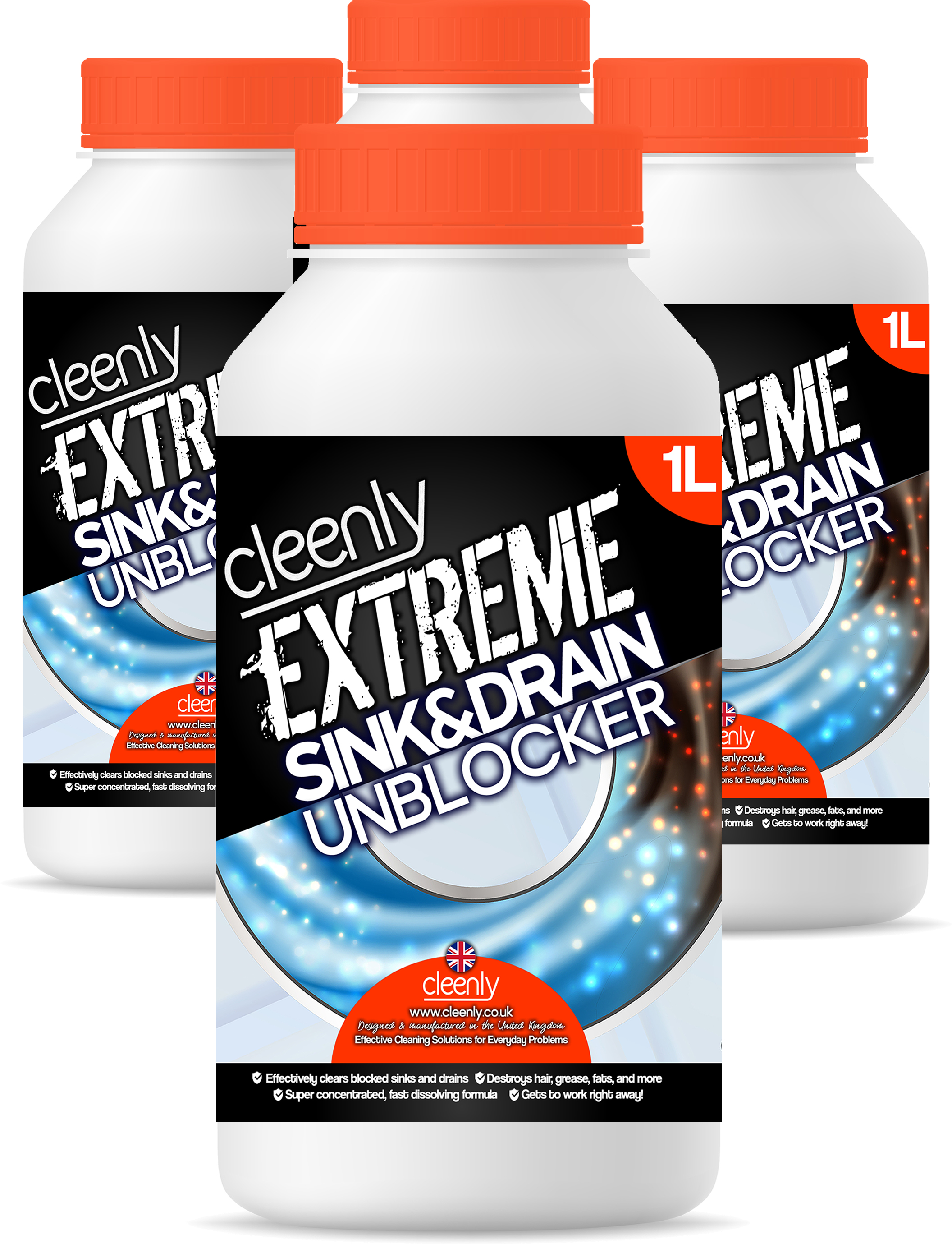 Cleenly Extreme Sink & Drain Cleaner & Unblocker Liquid Heavy Duty