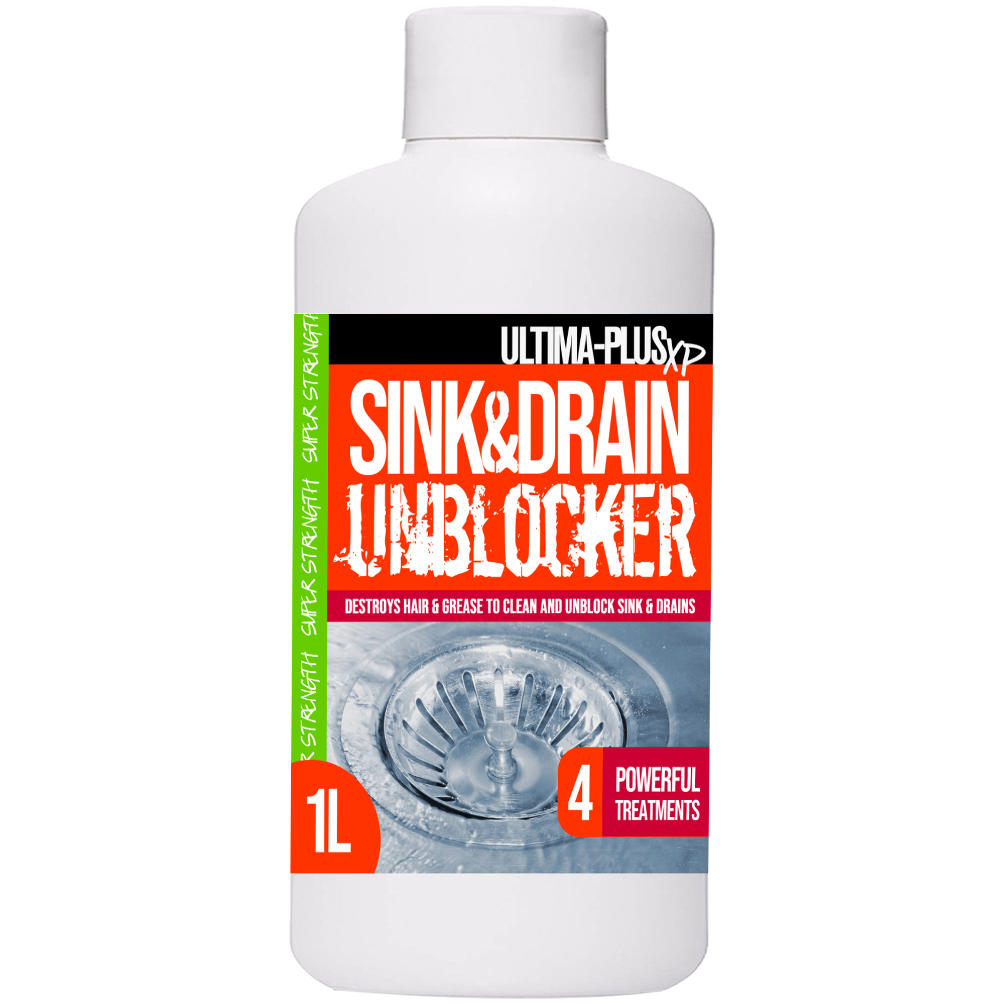 Sink & Drain Cleaner & Unblocker Liquid Heavy Duty Formula Ultima Plus