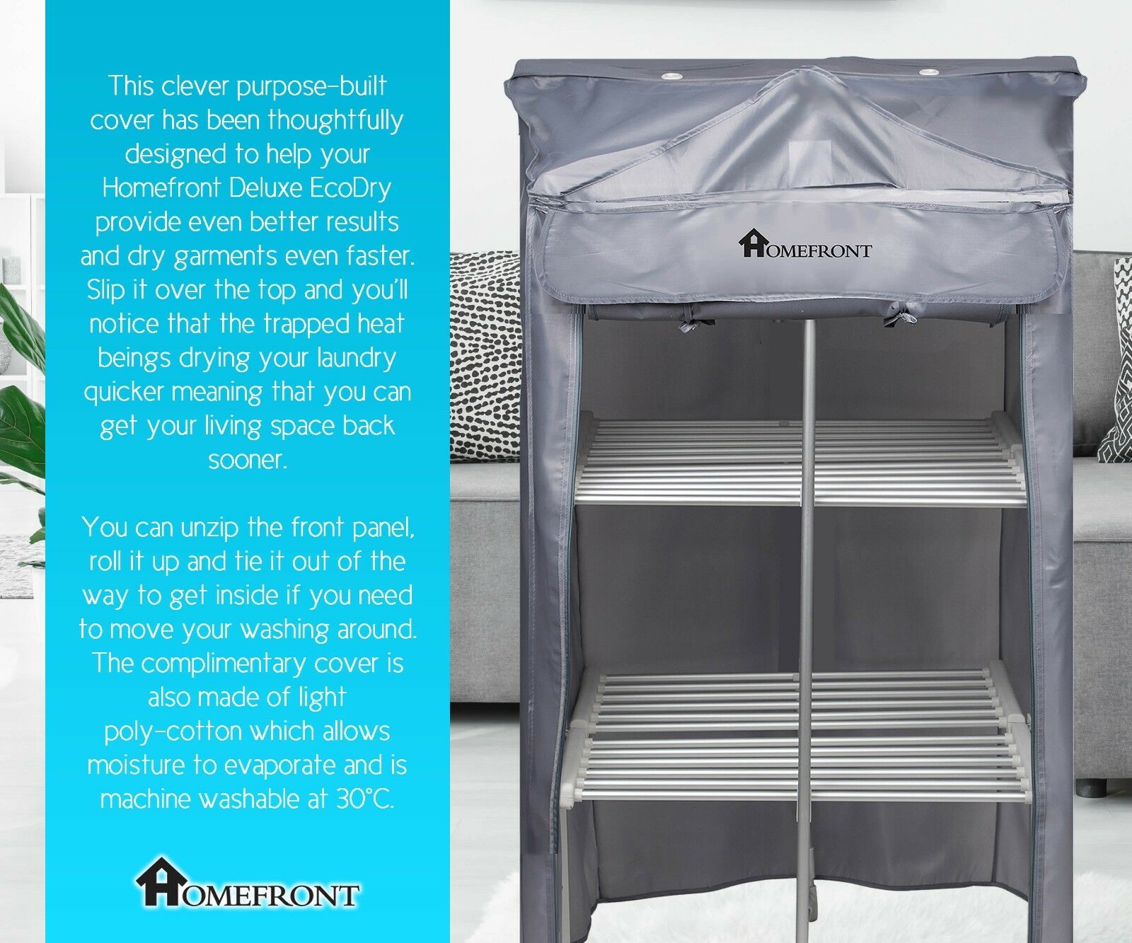 Homefront Electric Clothes Airer Dryer Heated Indoor Horse Foldable Rack 3 Tier 5060478892540 eBay
