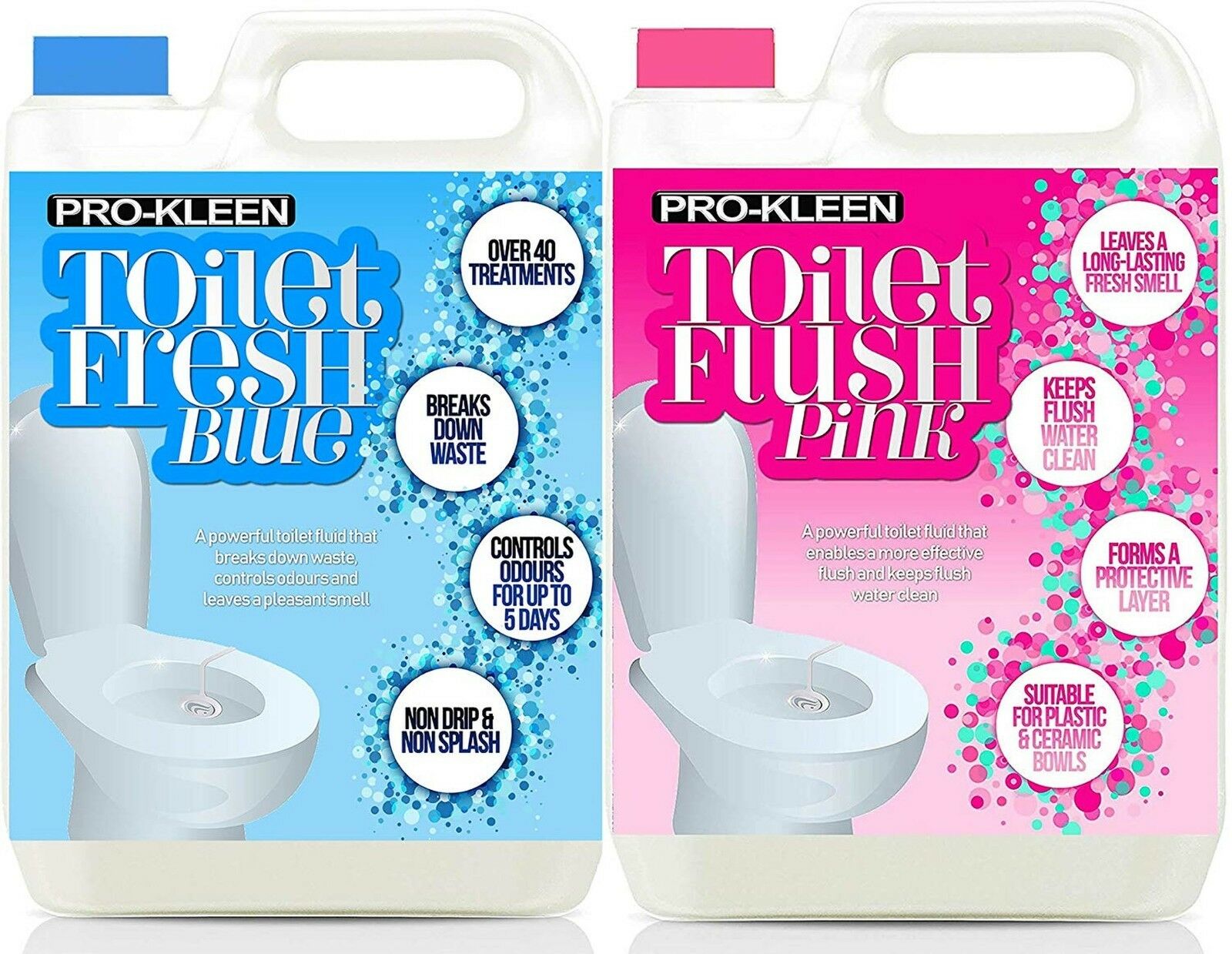 ProKleen Caravan Toilet Chemicals Fluid Bowl Flush Cleaner Motorhome