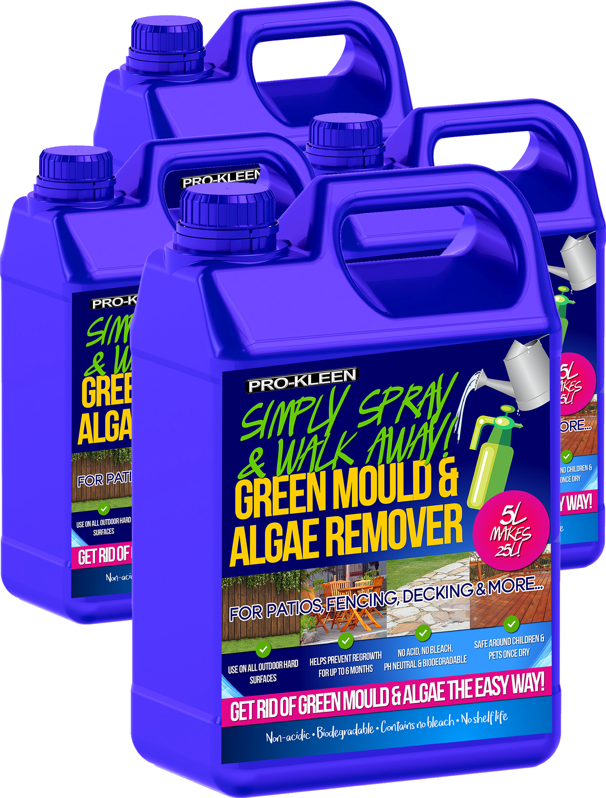 ProKleen Patio Cleaner Decking Moss Algae Mould Killer 25 Stronger