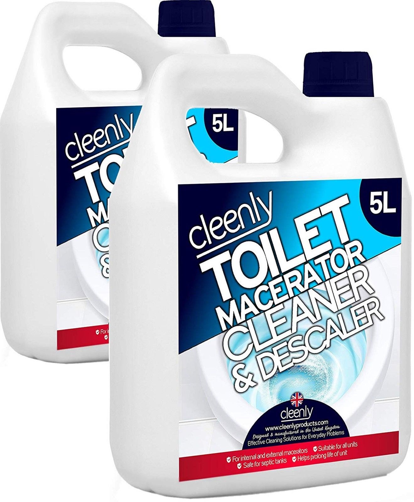 Cleenly Macerator Pump Toilet Descaler Cleaner Compatible With Saniflo