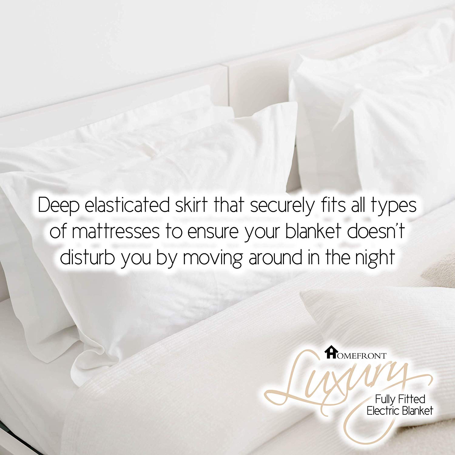 Homefront Super King Electric Blanket Size Heated Mattress Cover Dual Control 5060670547842 eBay