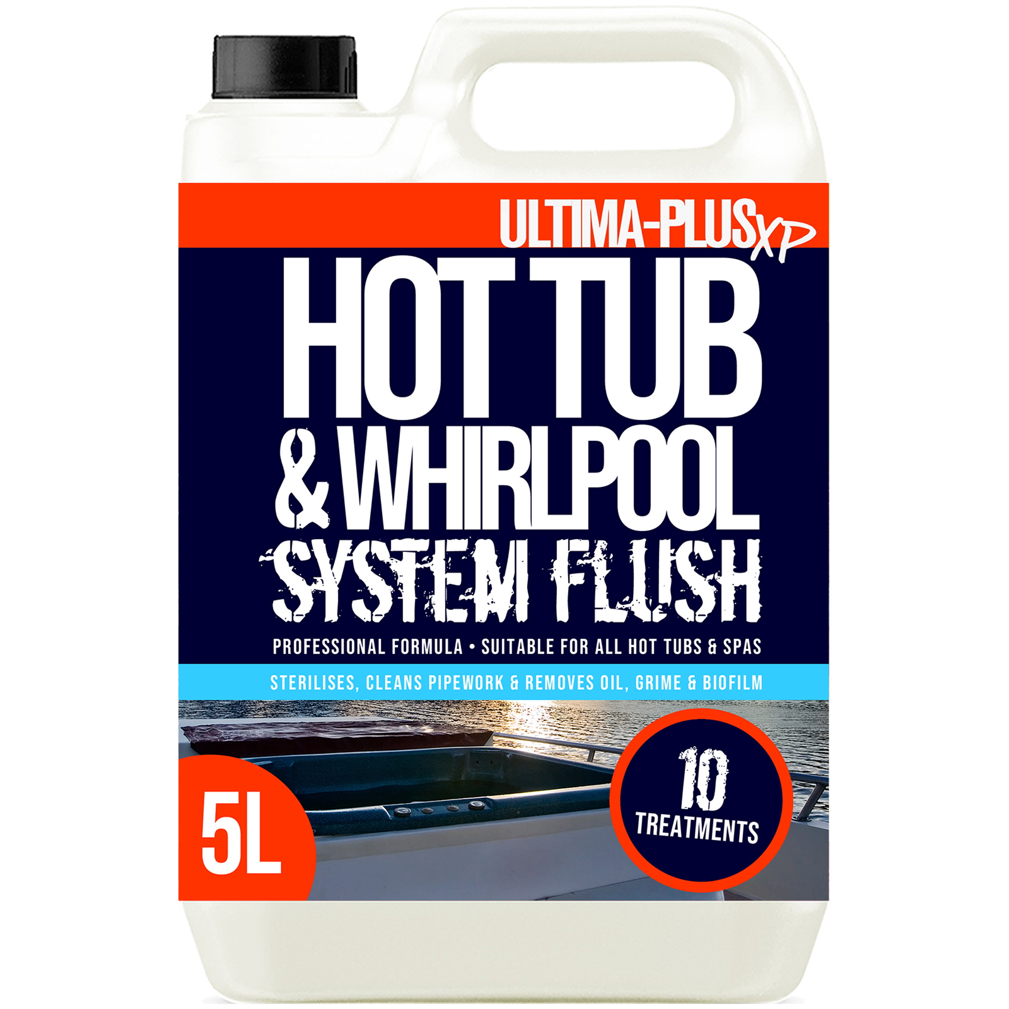 Ultima Plus Hot Tub Cleaner Whirlpool Jacuzzi Cleaning Chemical System