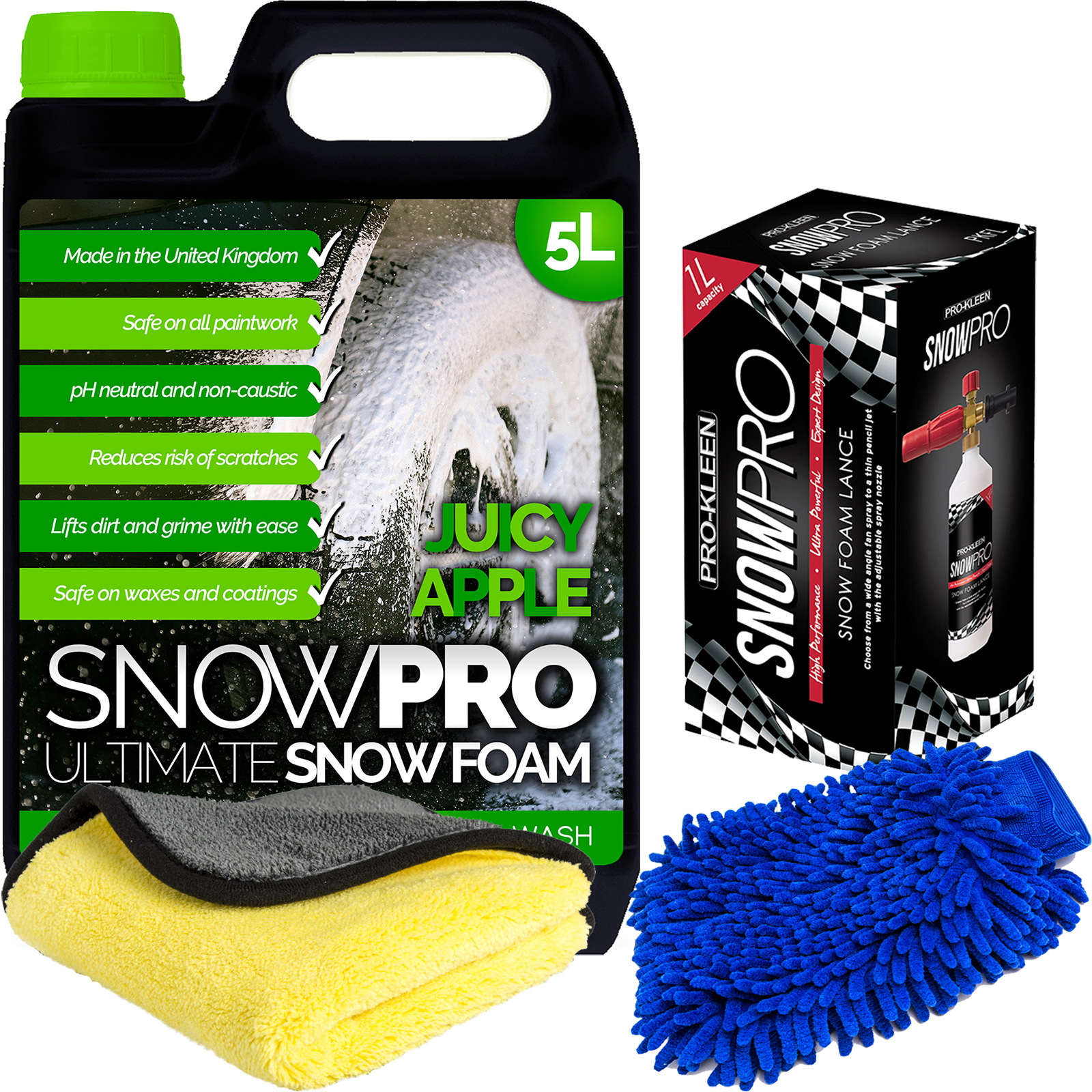Snow Foam Car Shampoo Lance Wax Wash Soap 5L Cleaning Kit